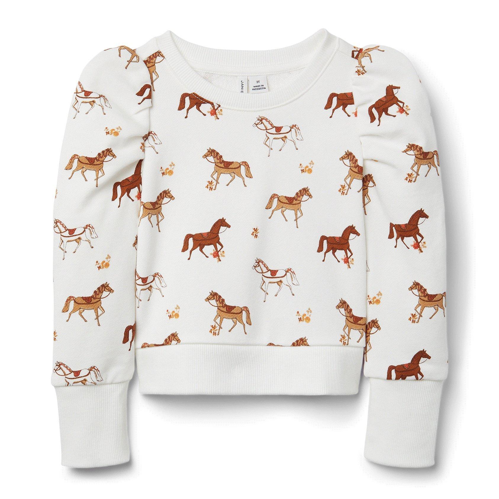 Horse print outlet sweatshirt