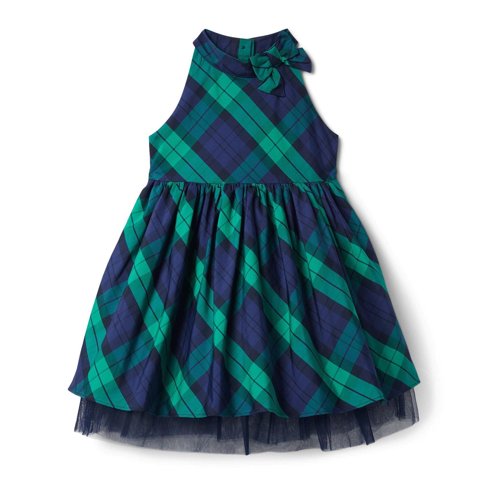 Plaid and cheap tulle dress