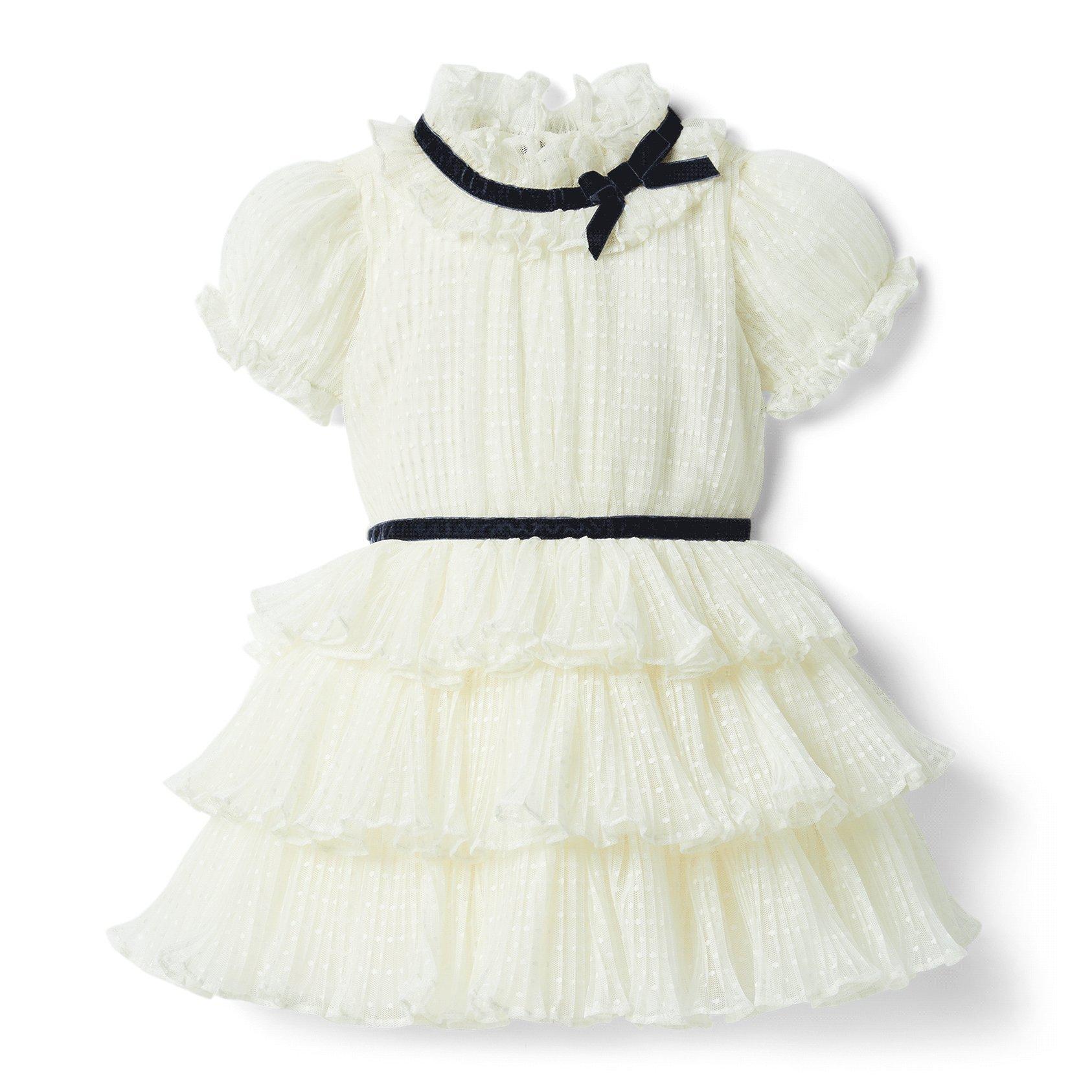 Dot Puff Sleeve Dress