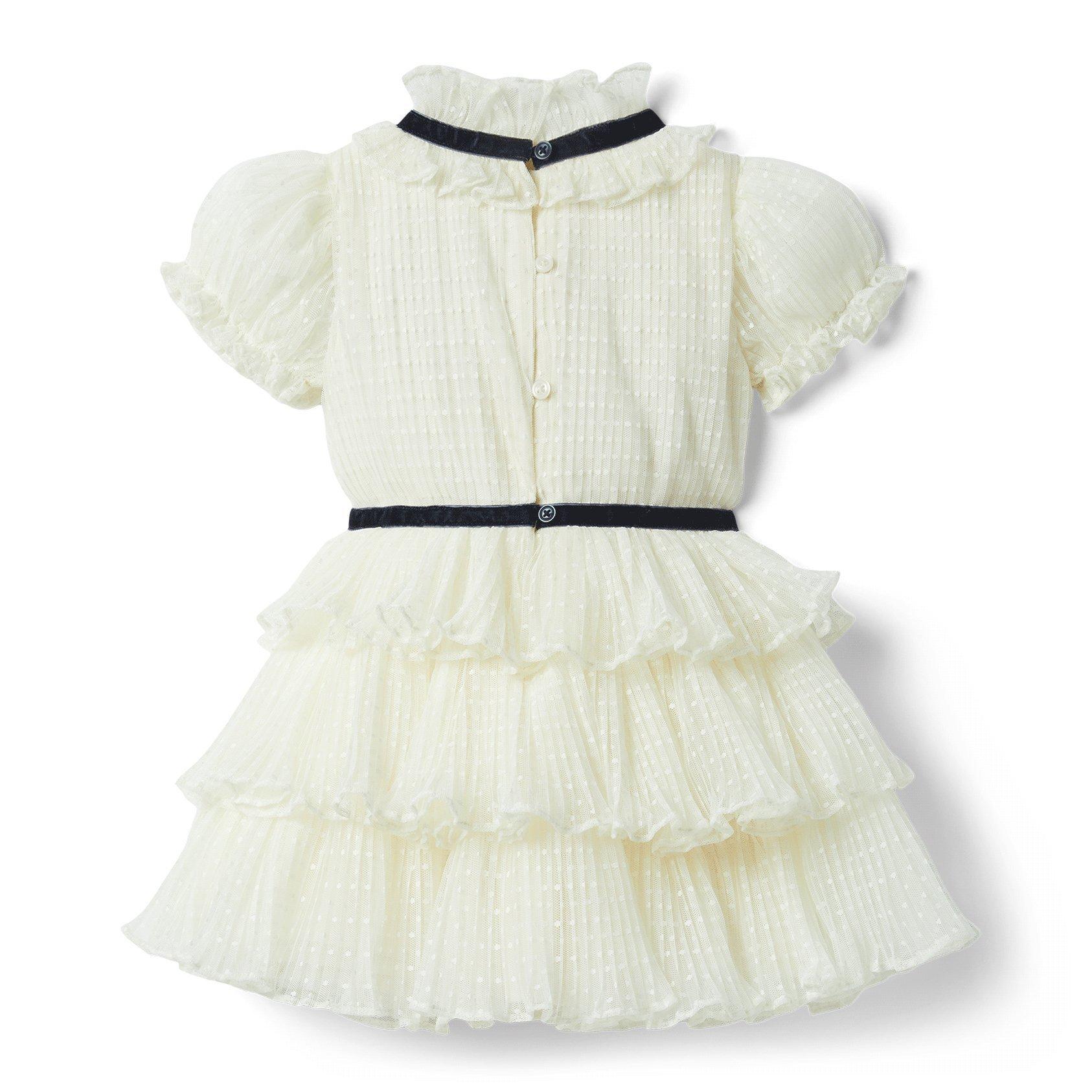 Dot Puff Sleeve Dress image number 1