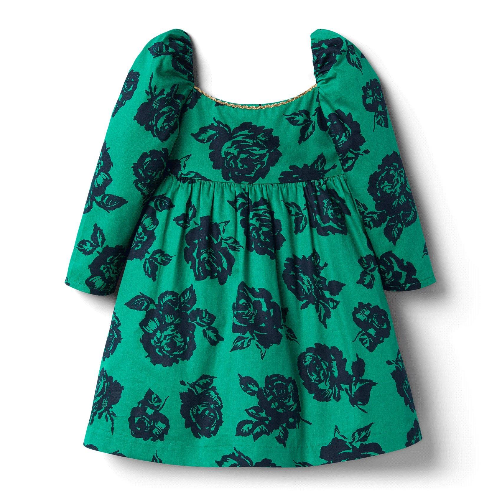 Rose Puff Sleeve Dress image number 0