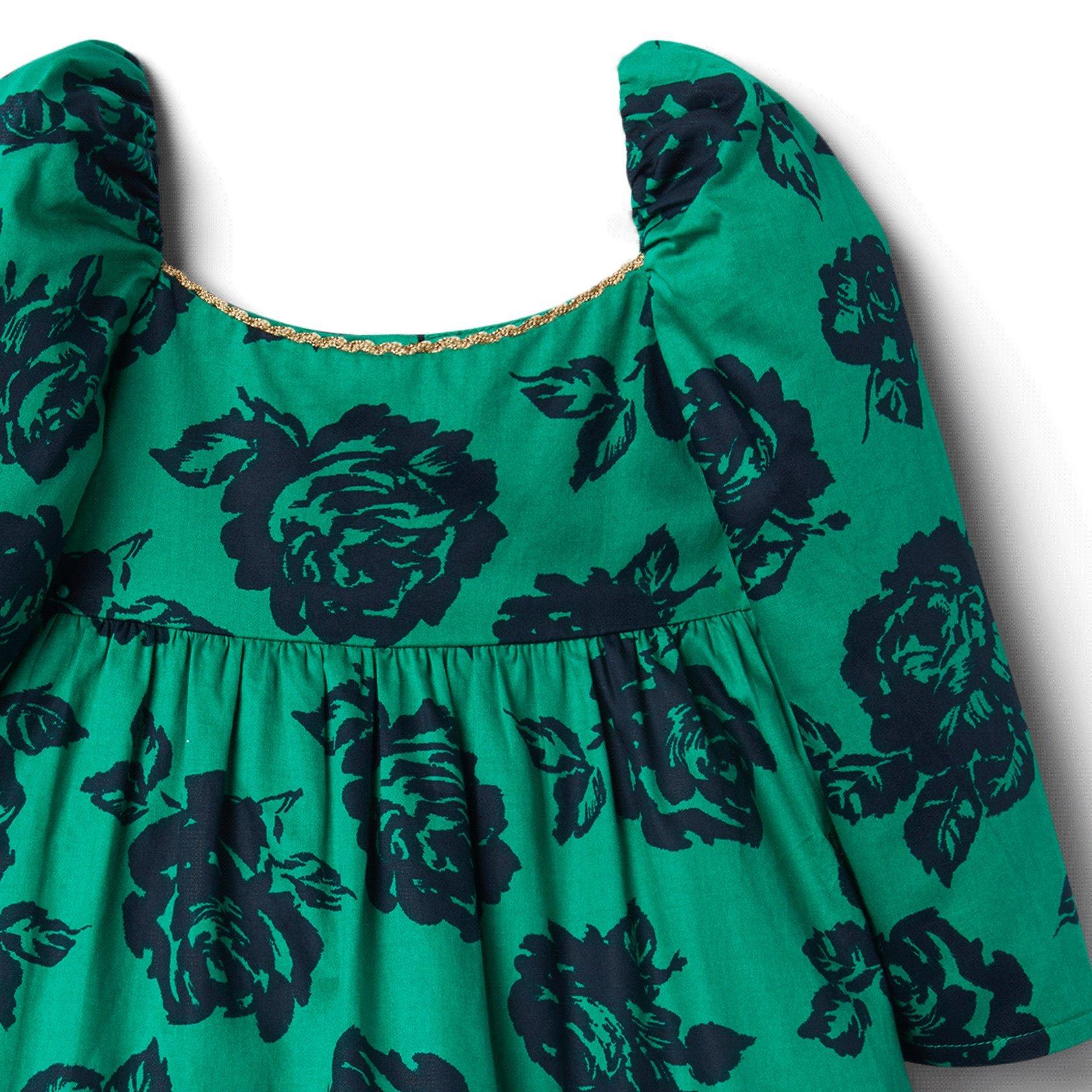 Rose Puff Sleeve Dress image number 2