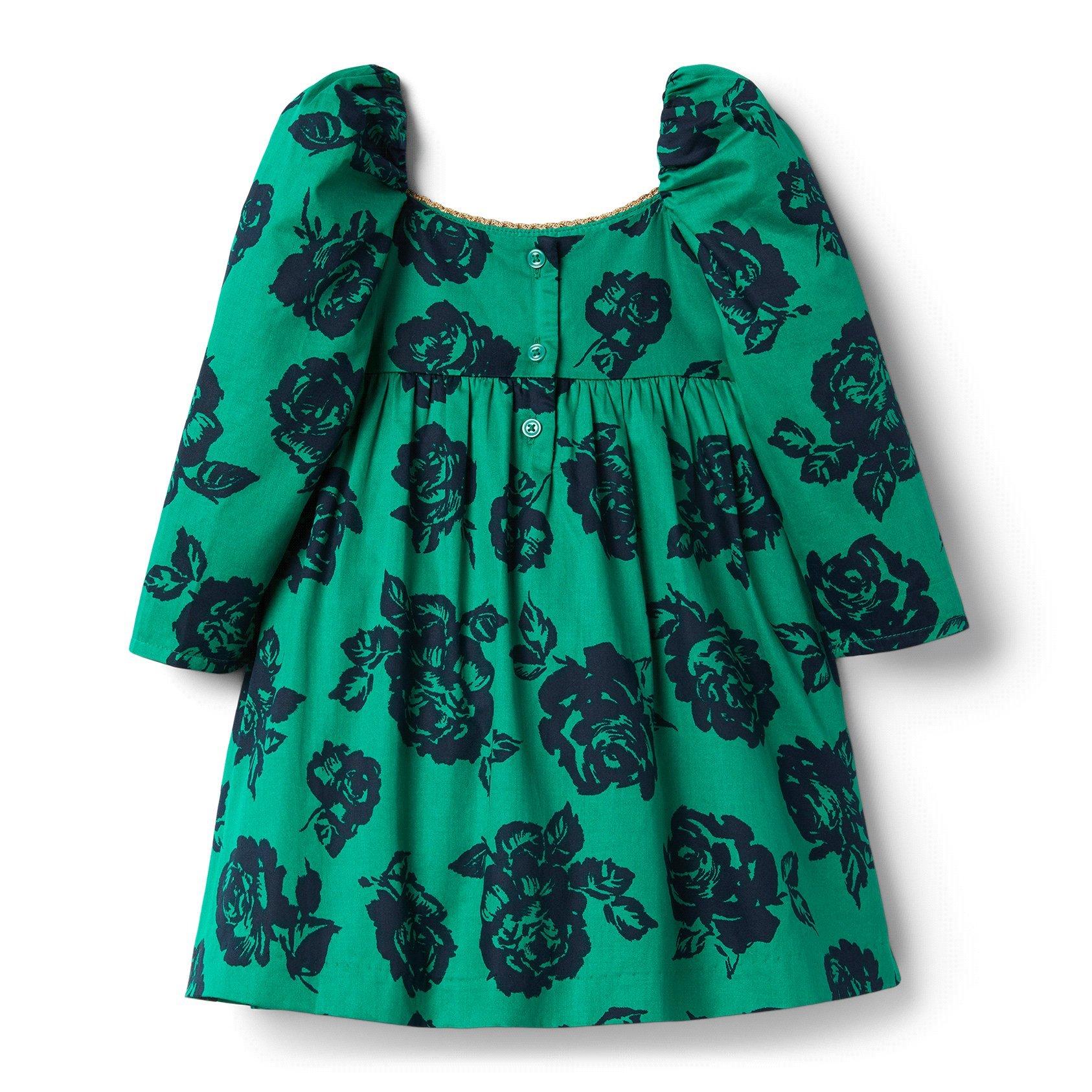 Rose Puff Sleeve Dress image number 1