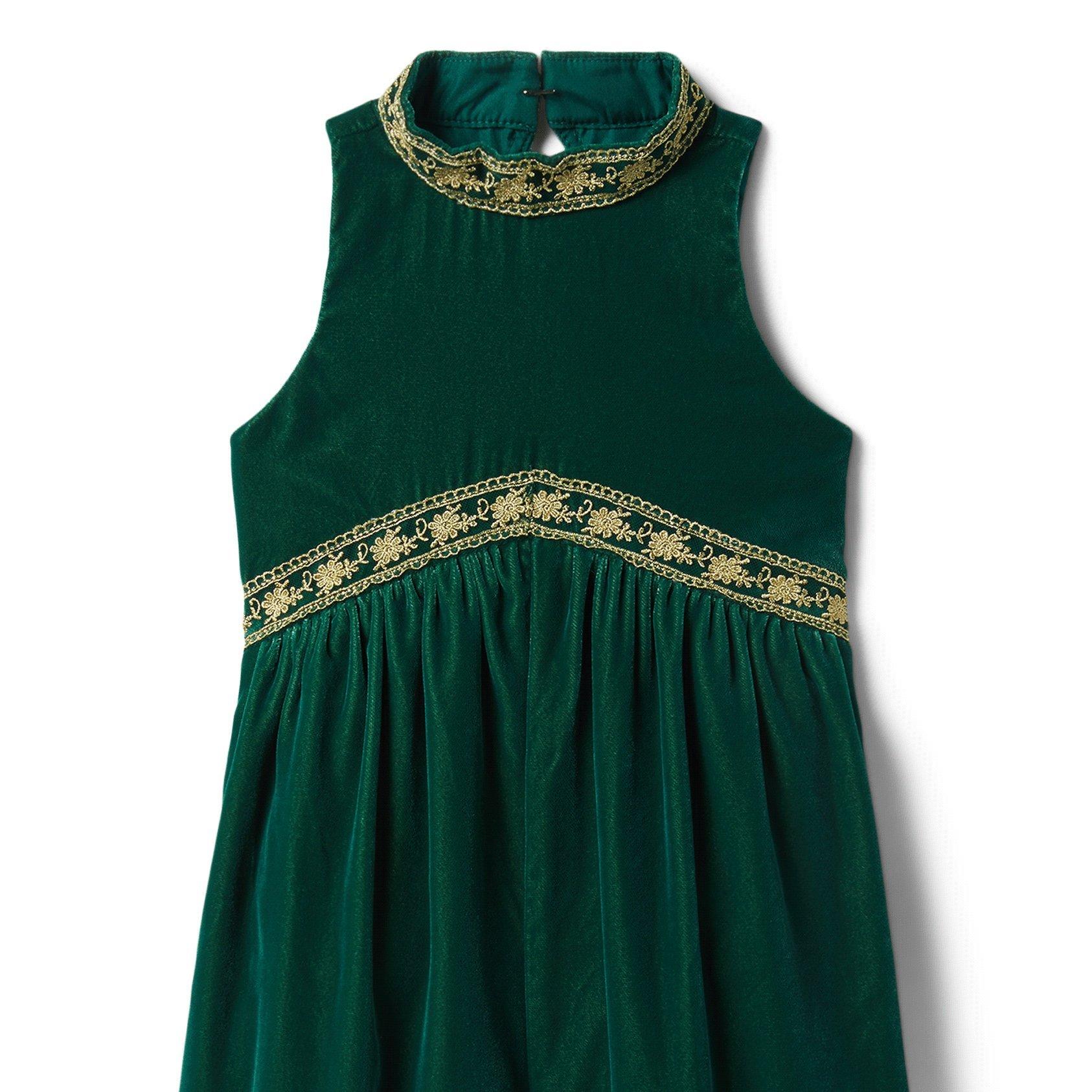 Velvet Gold Trim Jumpsuit image number 2