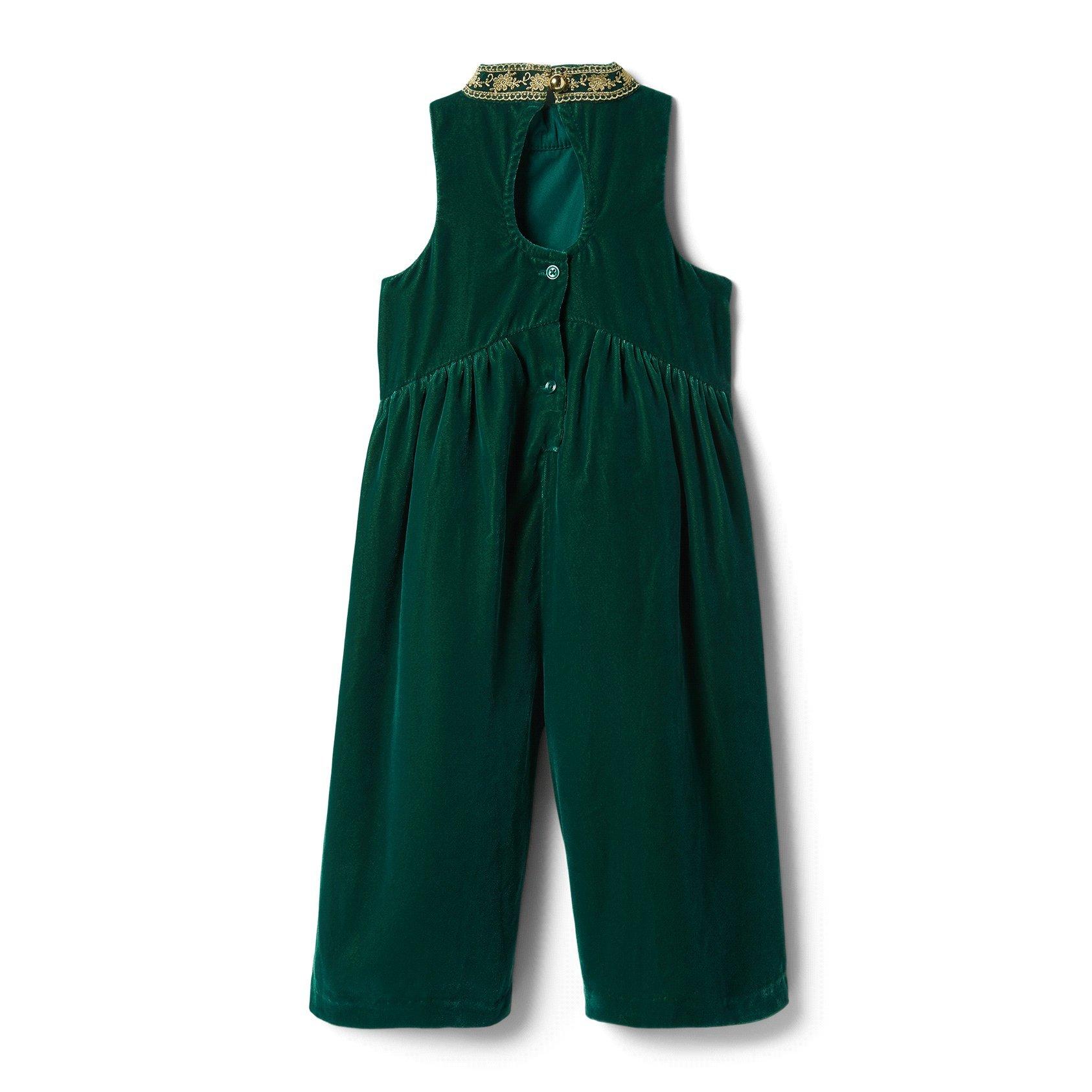 Velvet Gold Trim Jumpsuit image number 1