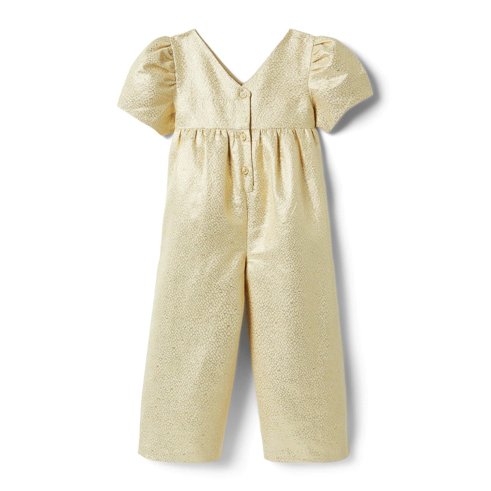 Metallic V-Neck Jumpsuit image number 1