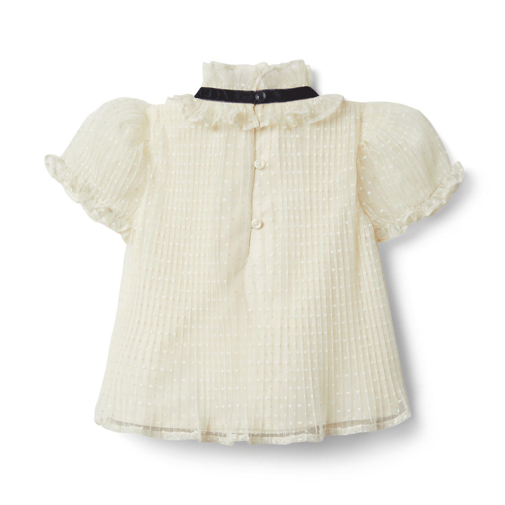Dot Puff Sleeve Top image number 1