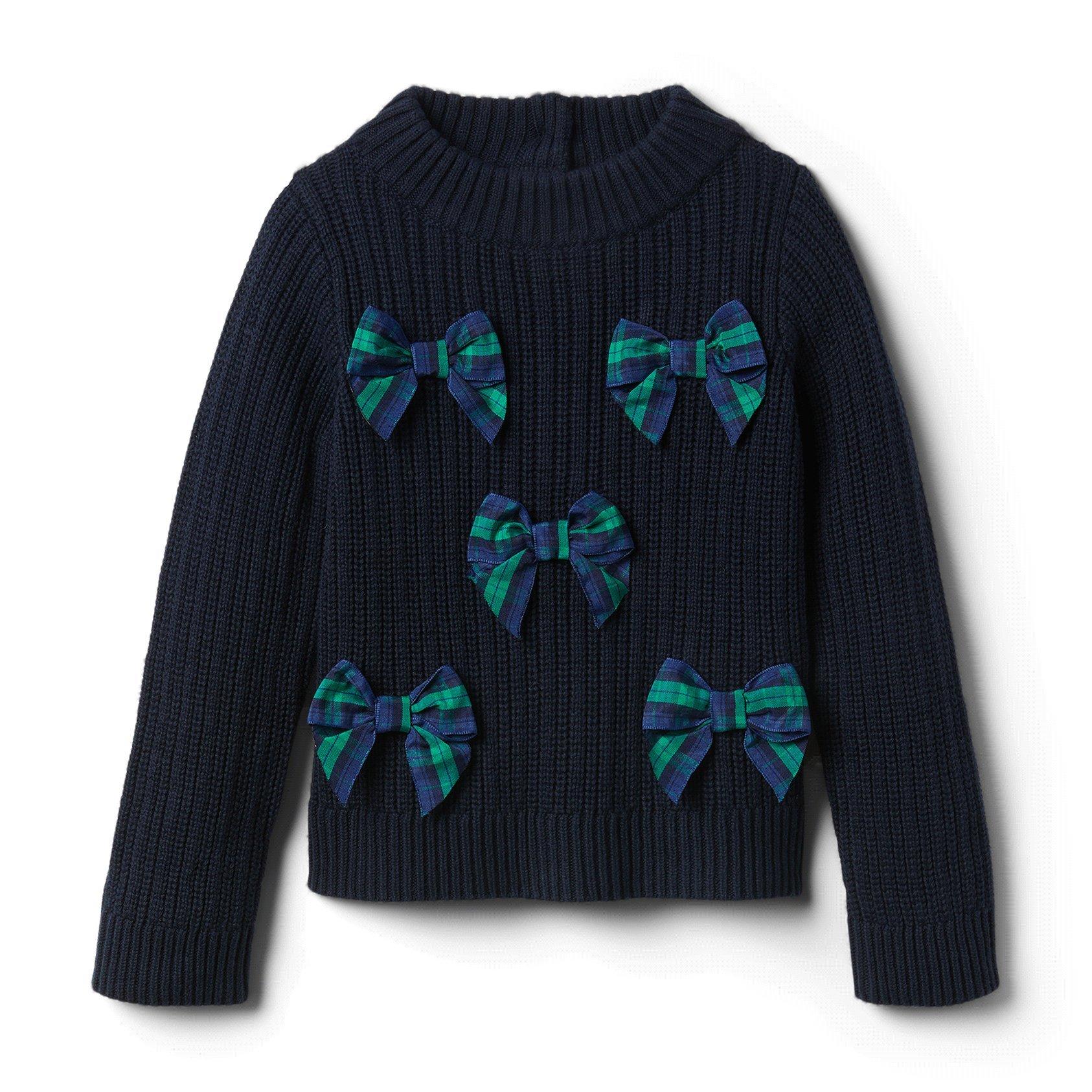 Plaid Bow Sweater