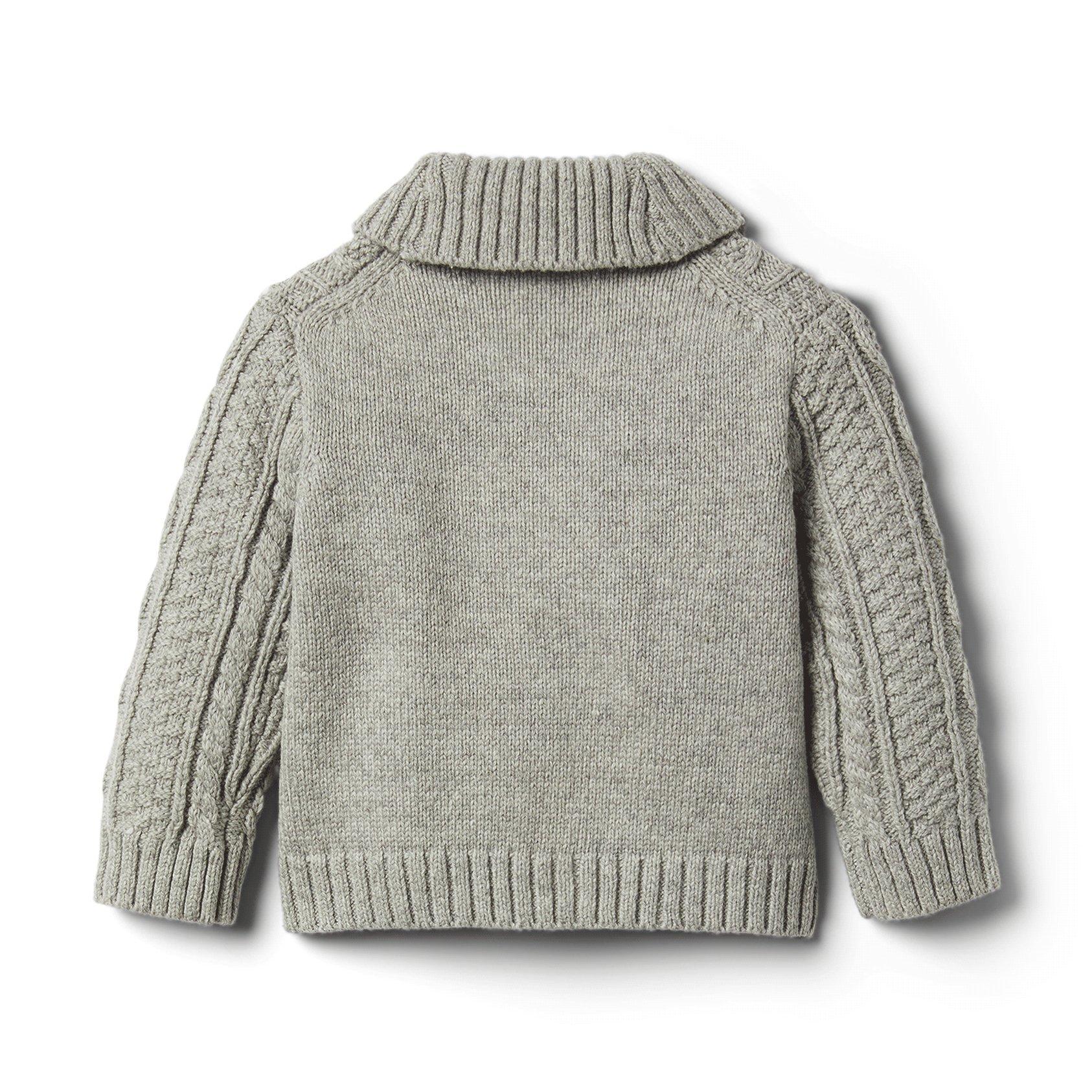 Baby Cable Knit Shawl Cardigan image number 3