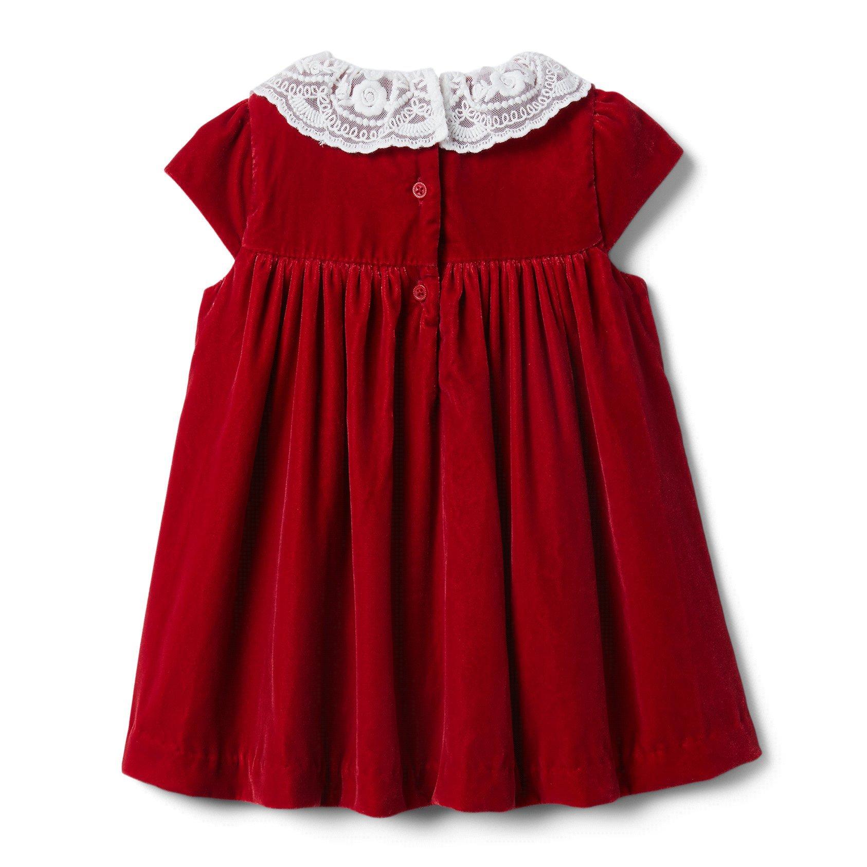 Newborn Holiday Red Baby Velvet Dress by Janie and Jack