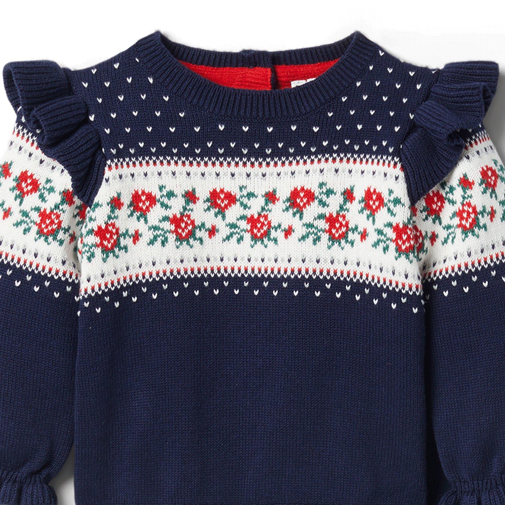 Baby Rose Fair Isle Matching Set  image number 2