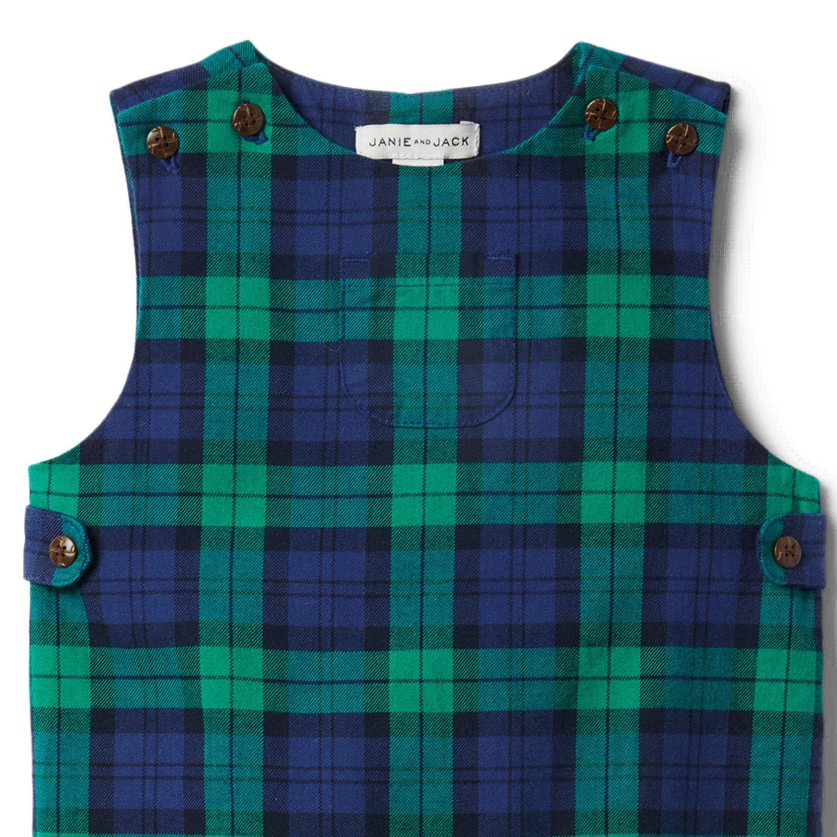 Baby Plaid Romper image number 2