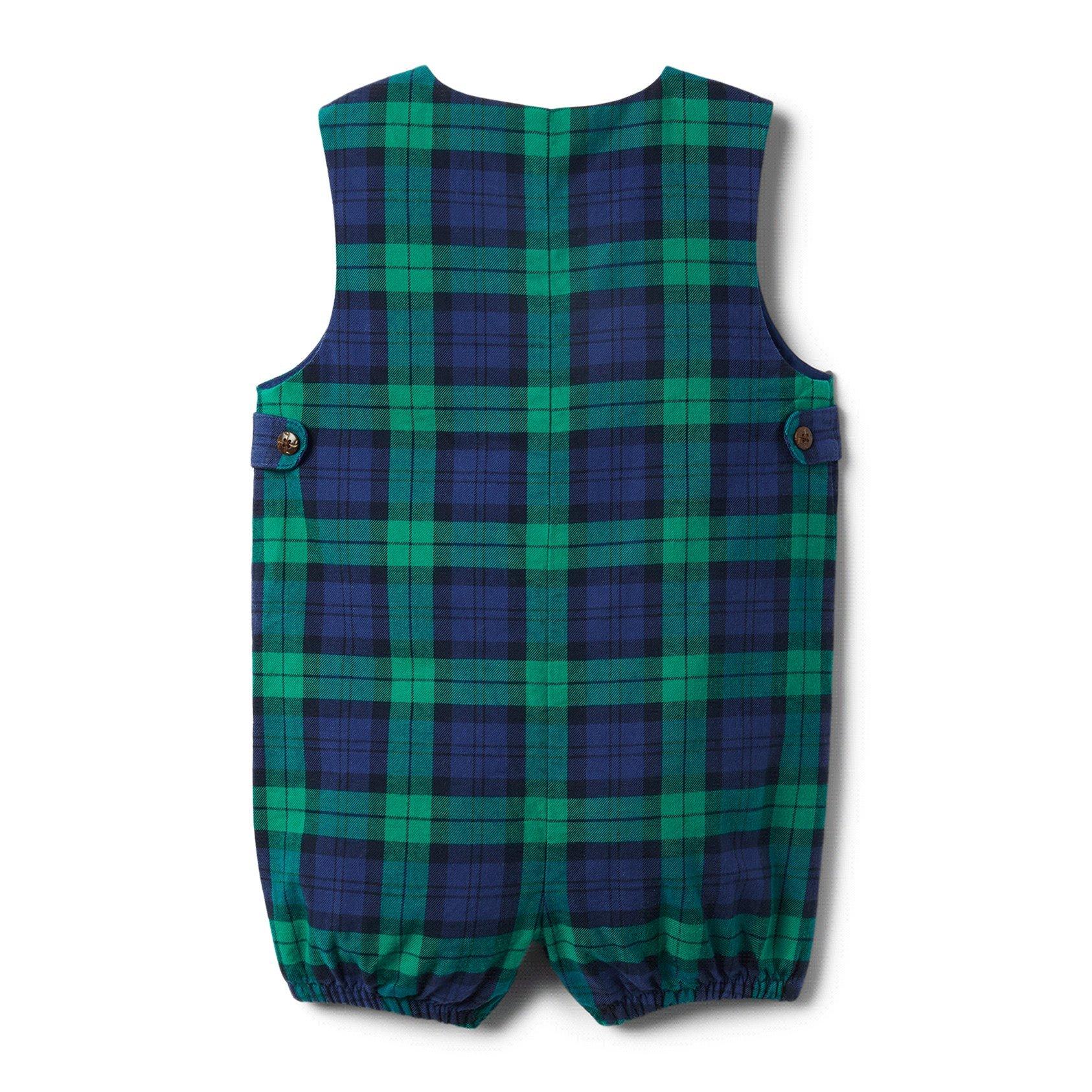 Baby Plaid Romper image number 1