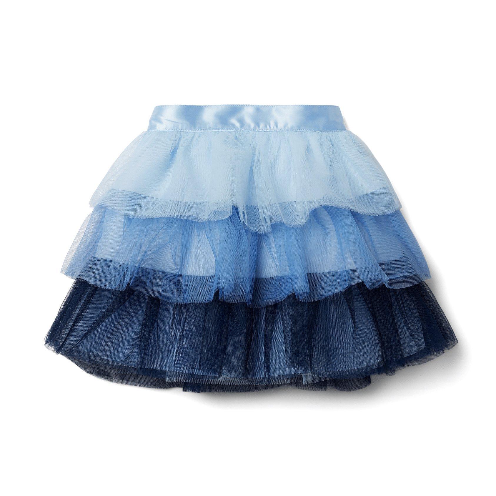 Girl Cashmere Blue Ombre Tulle Tiered Skirt by Janie and Jack