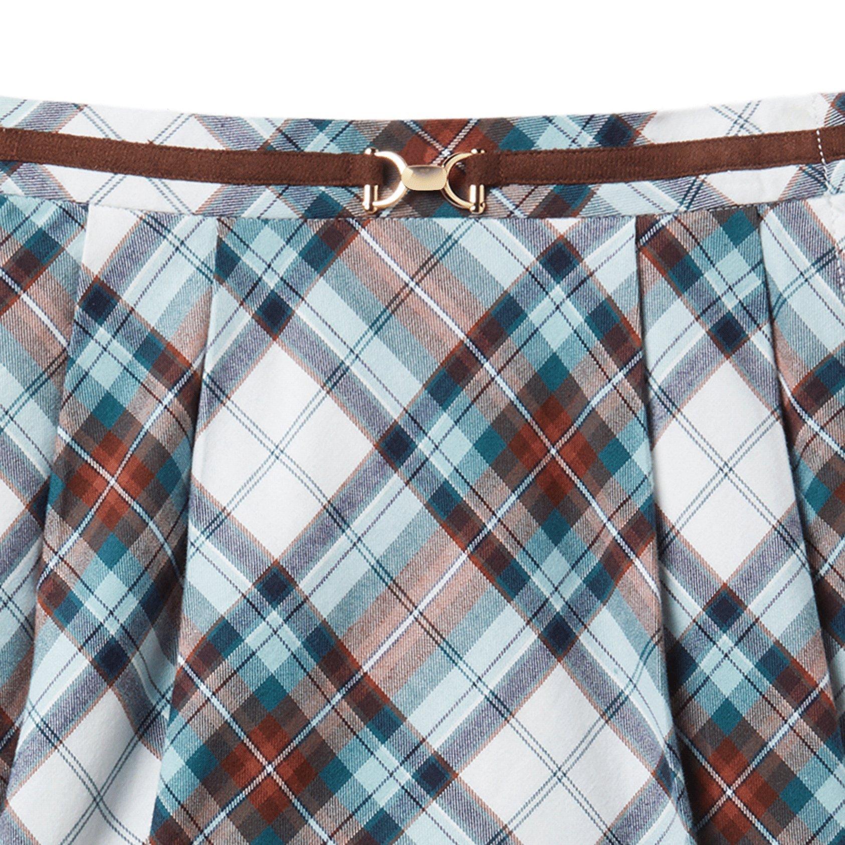 Plaid Pleated Skirt  image number 2