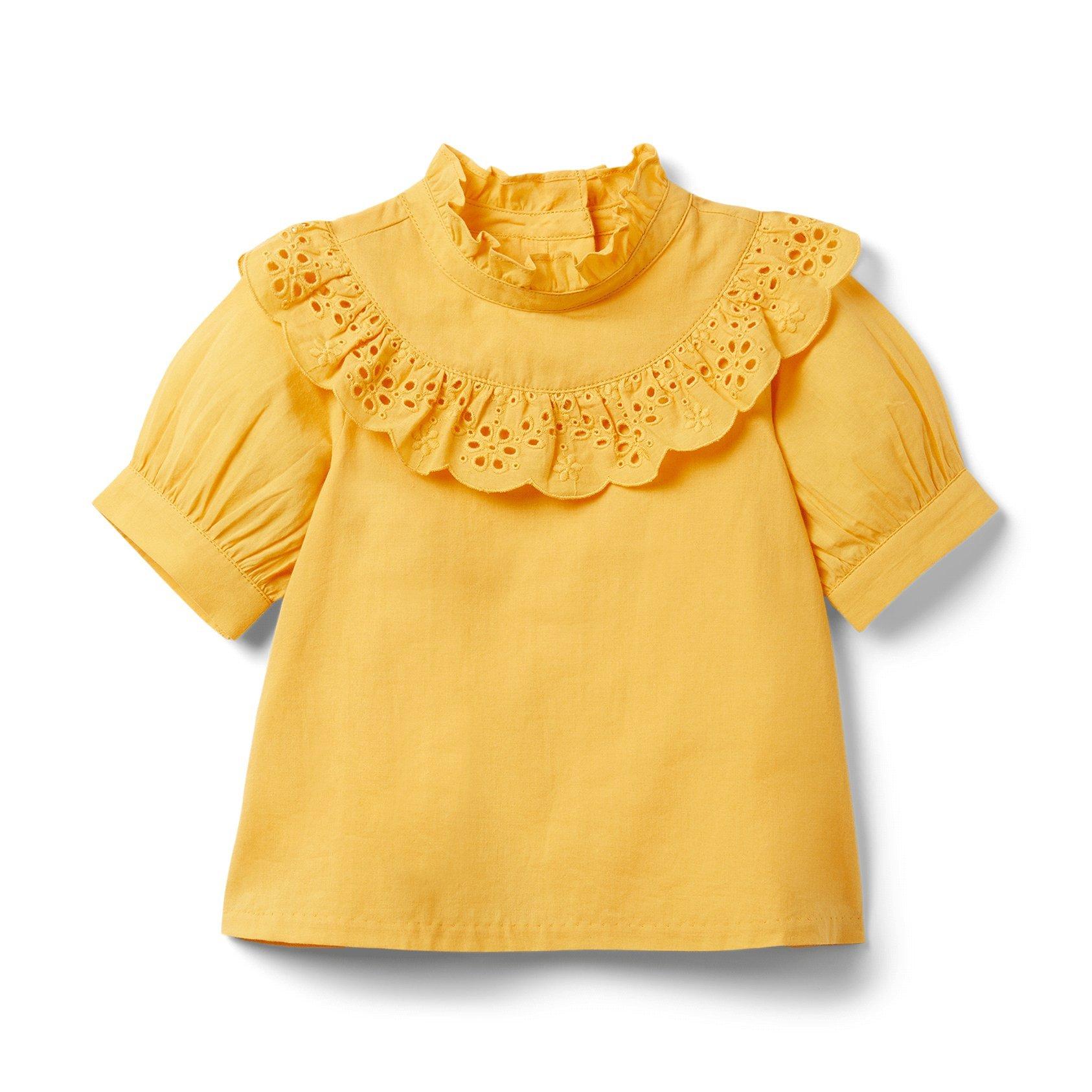 Eyelet Puff Sleeve Top image number 0