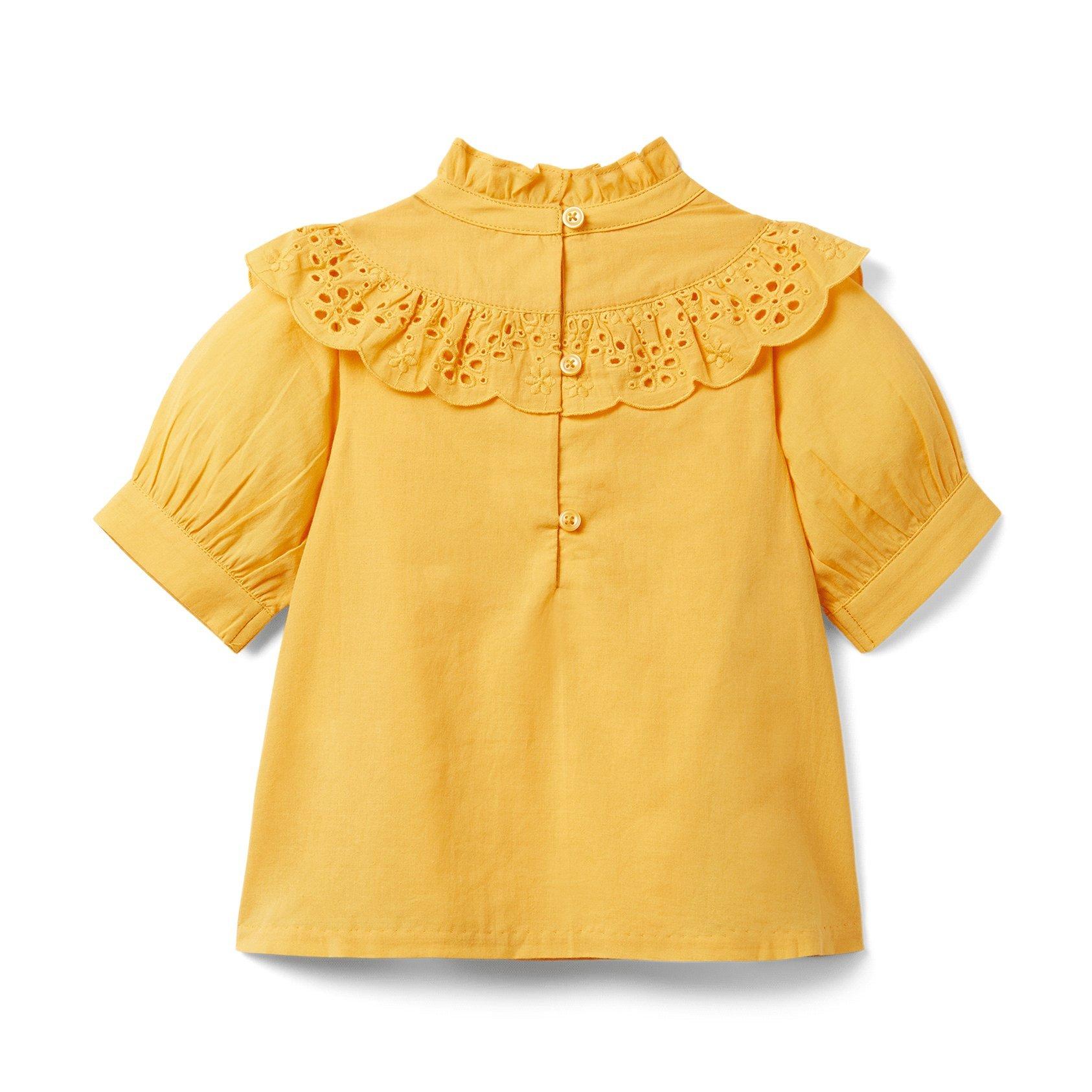 Eyelet Puff Sleeve Top image number 1