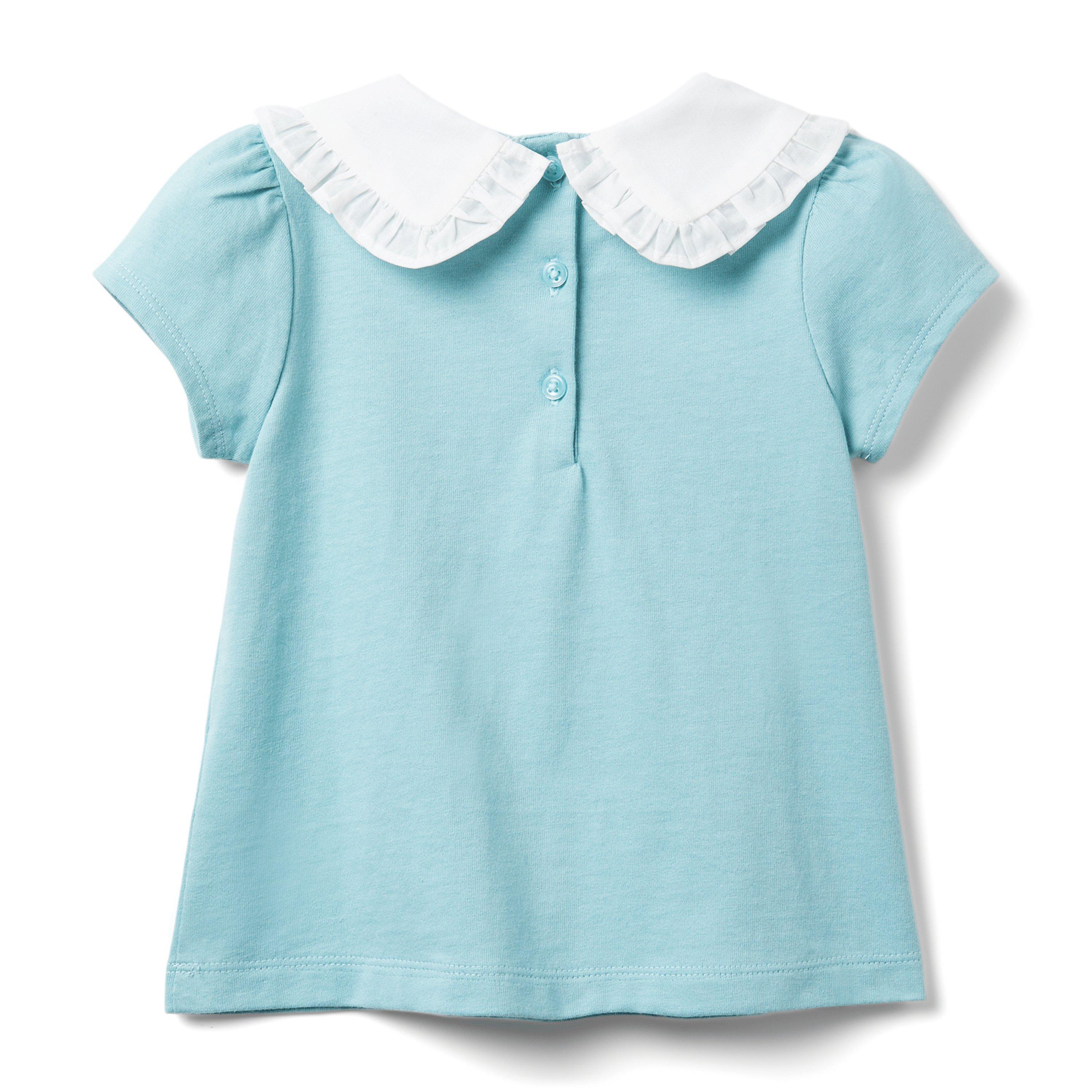 Ruffle Trim Collar Top image number 1