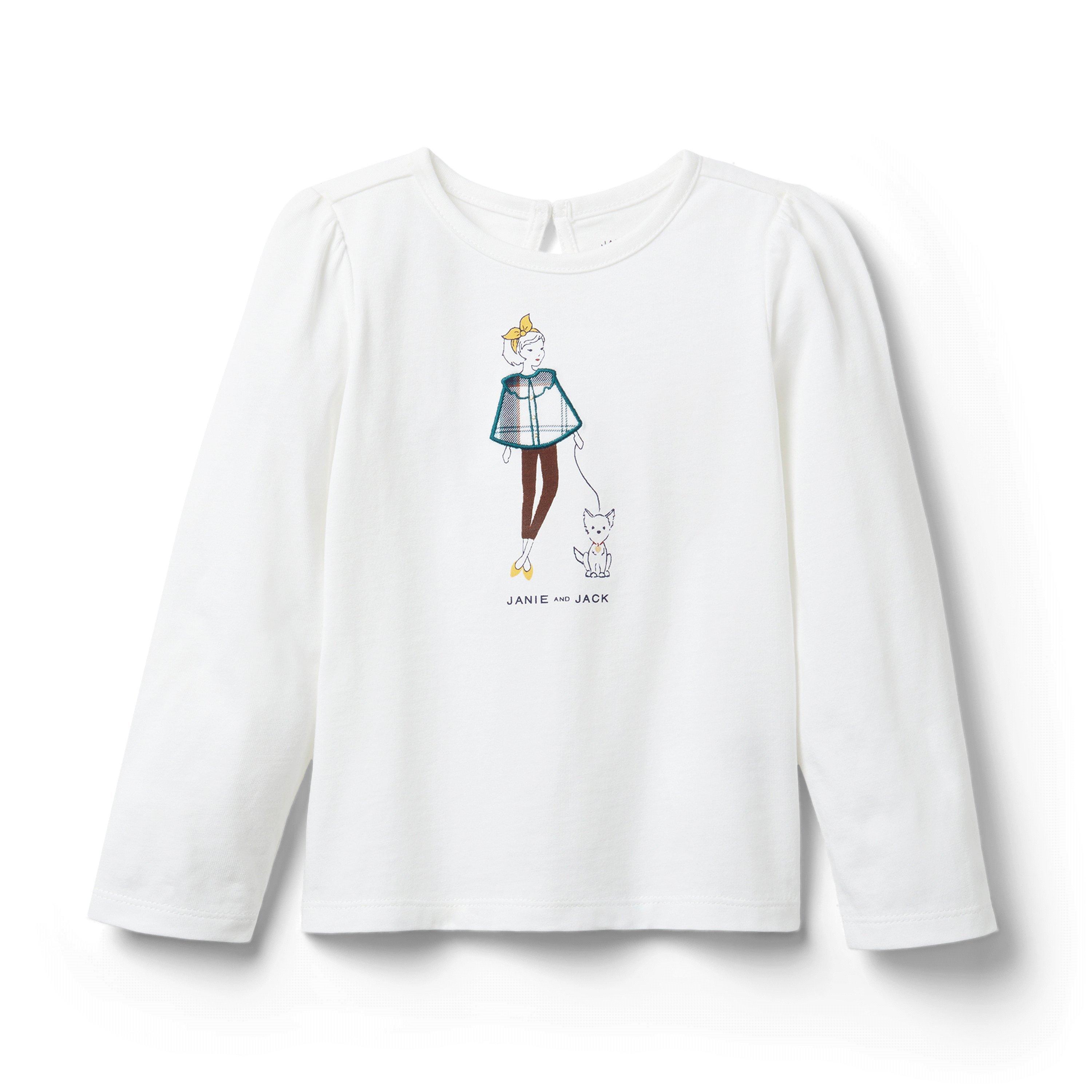 Plaid Cape Girl Tee  image number 0