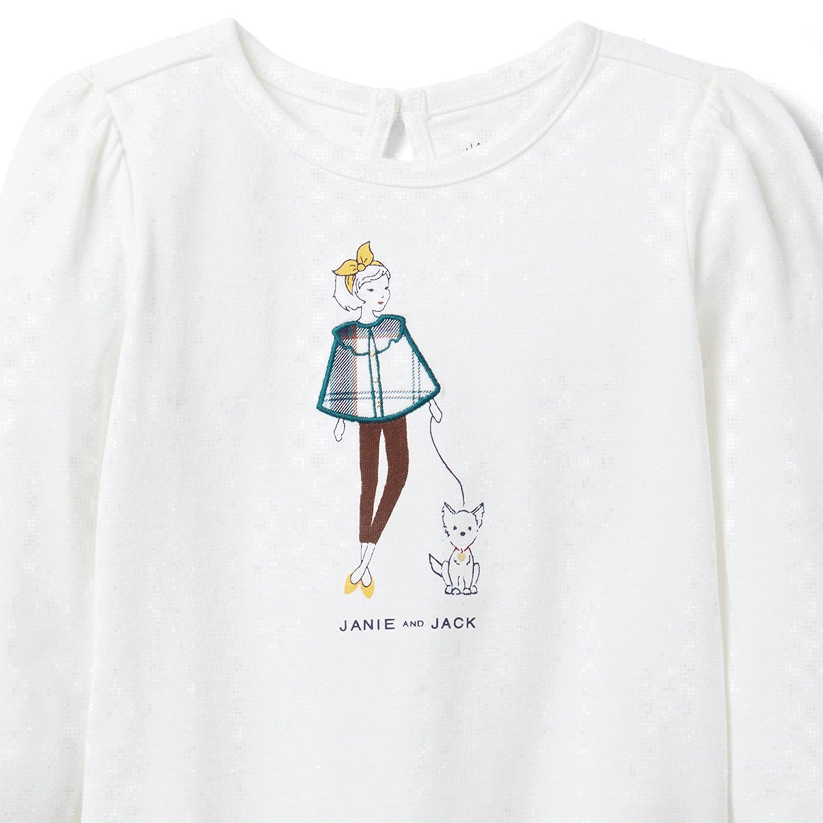 Plaid Cape Girl Tee  image number 2