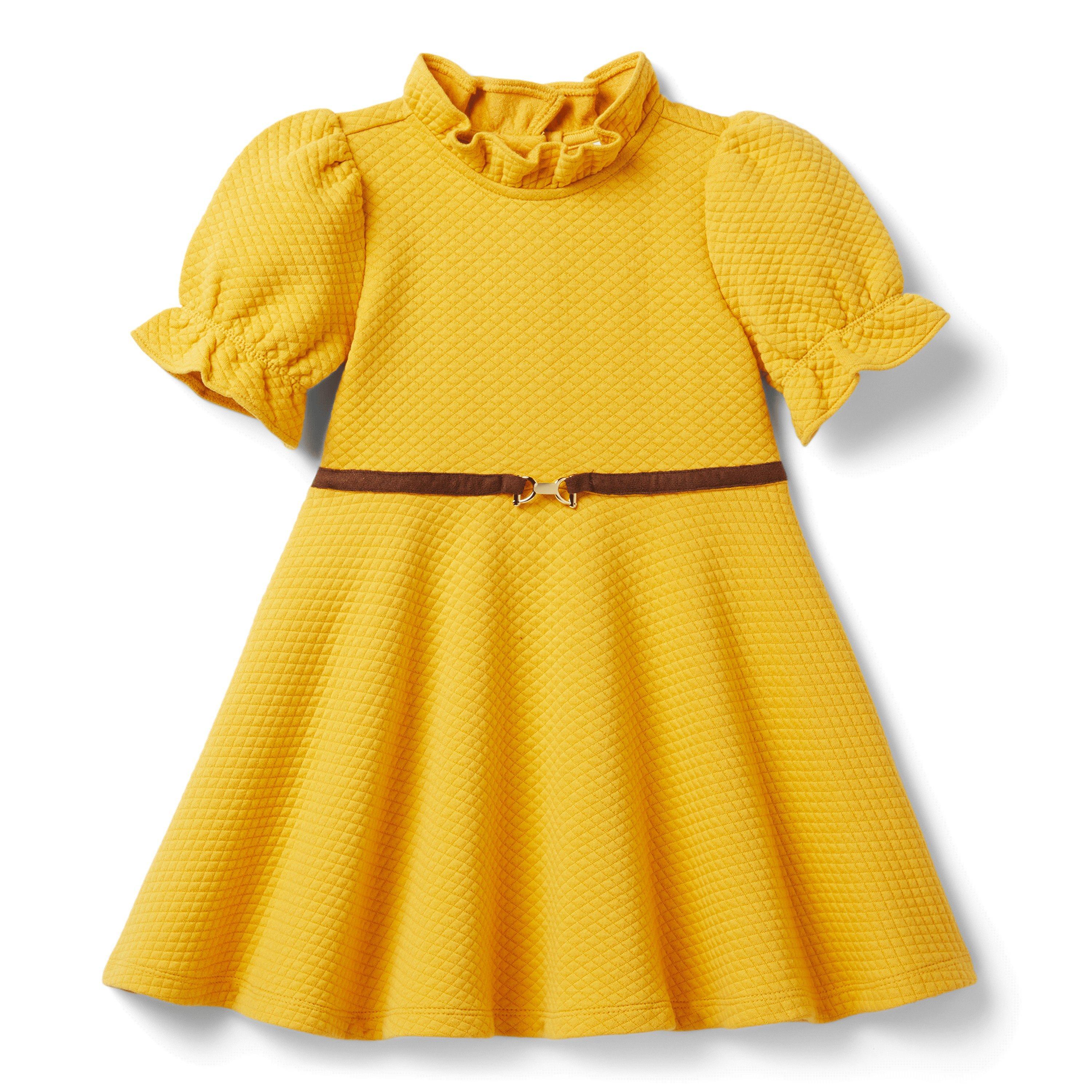 Quilted Puff Sleeve Dress image number 0