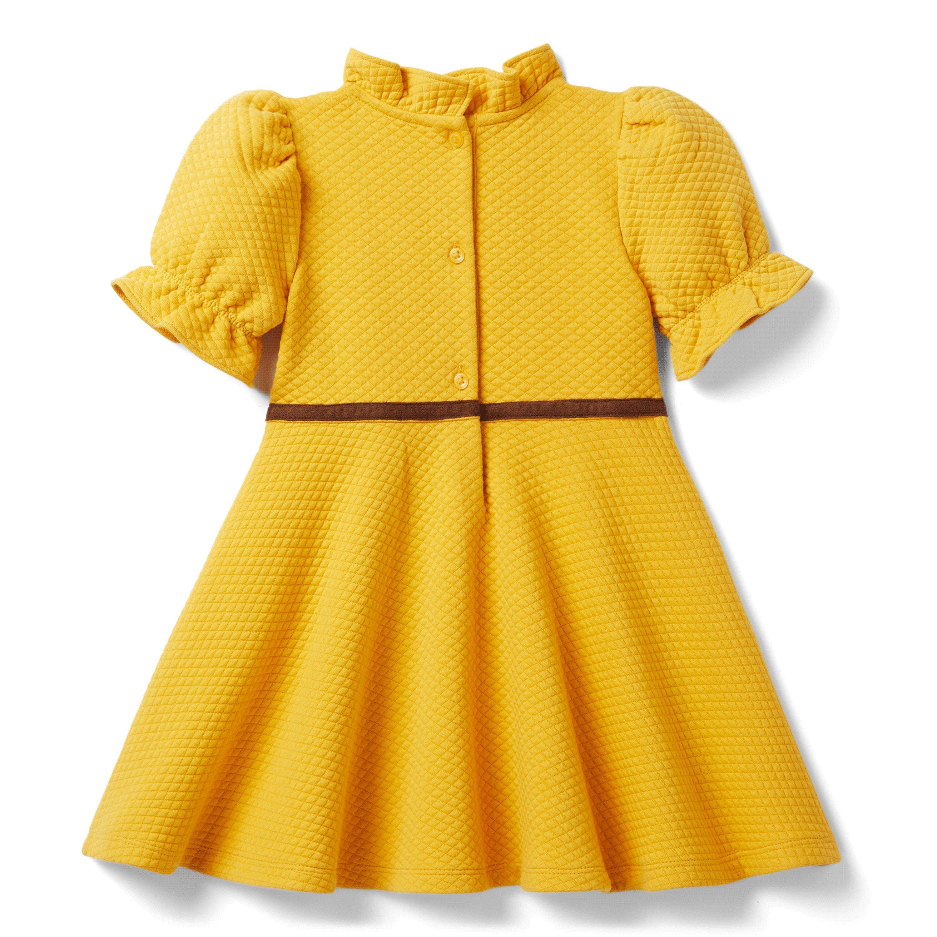 Quilted Puff Sleeve Dress image number 1