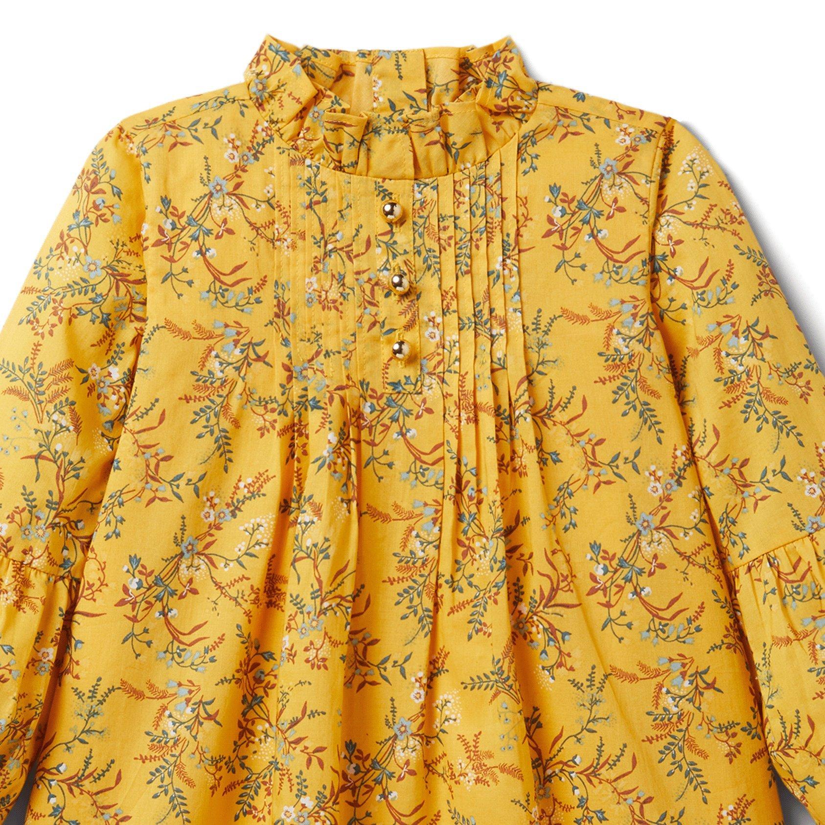 Floral Balloon Sleeve Dress image number 2
