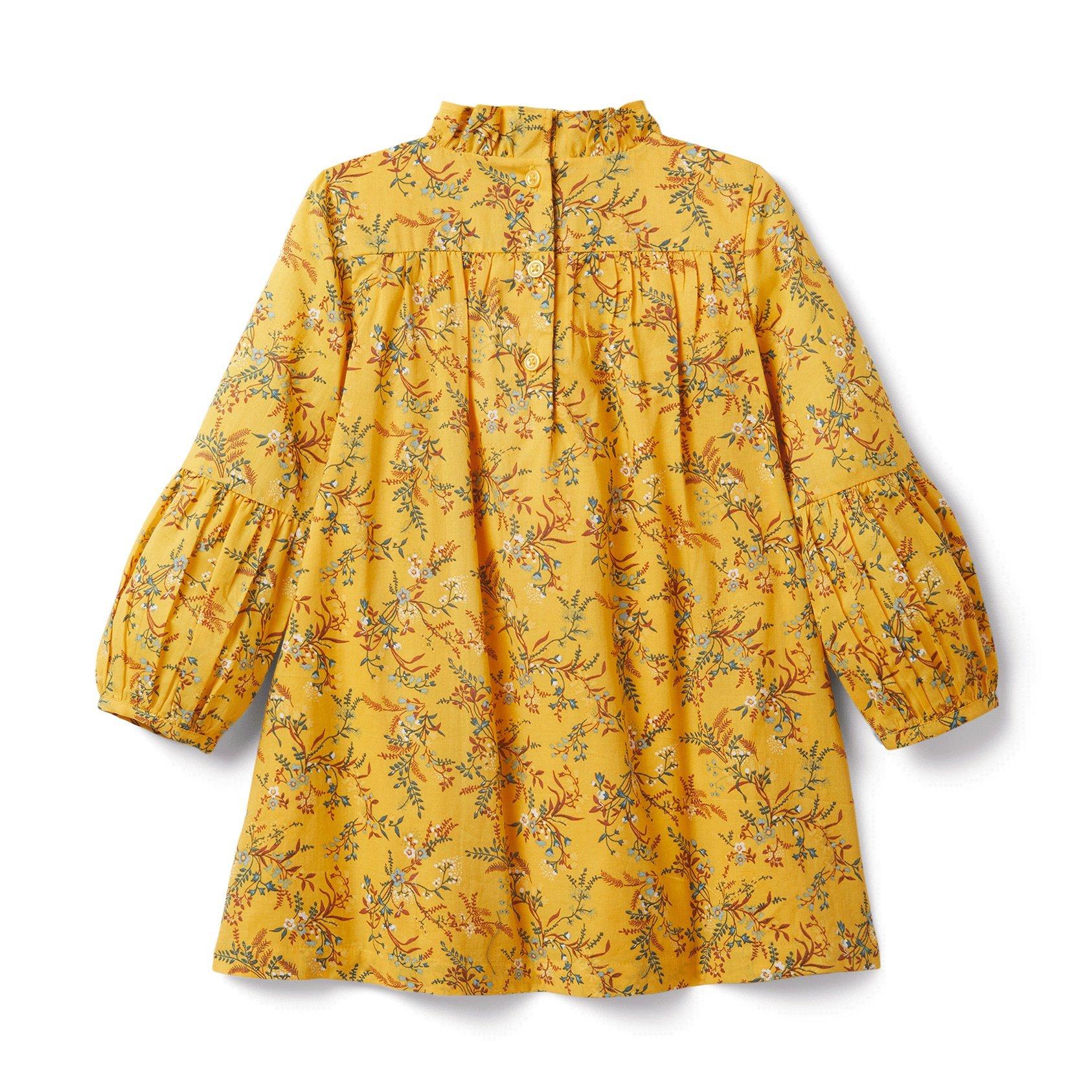Floral Balloon Sleeve Dress image number 1