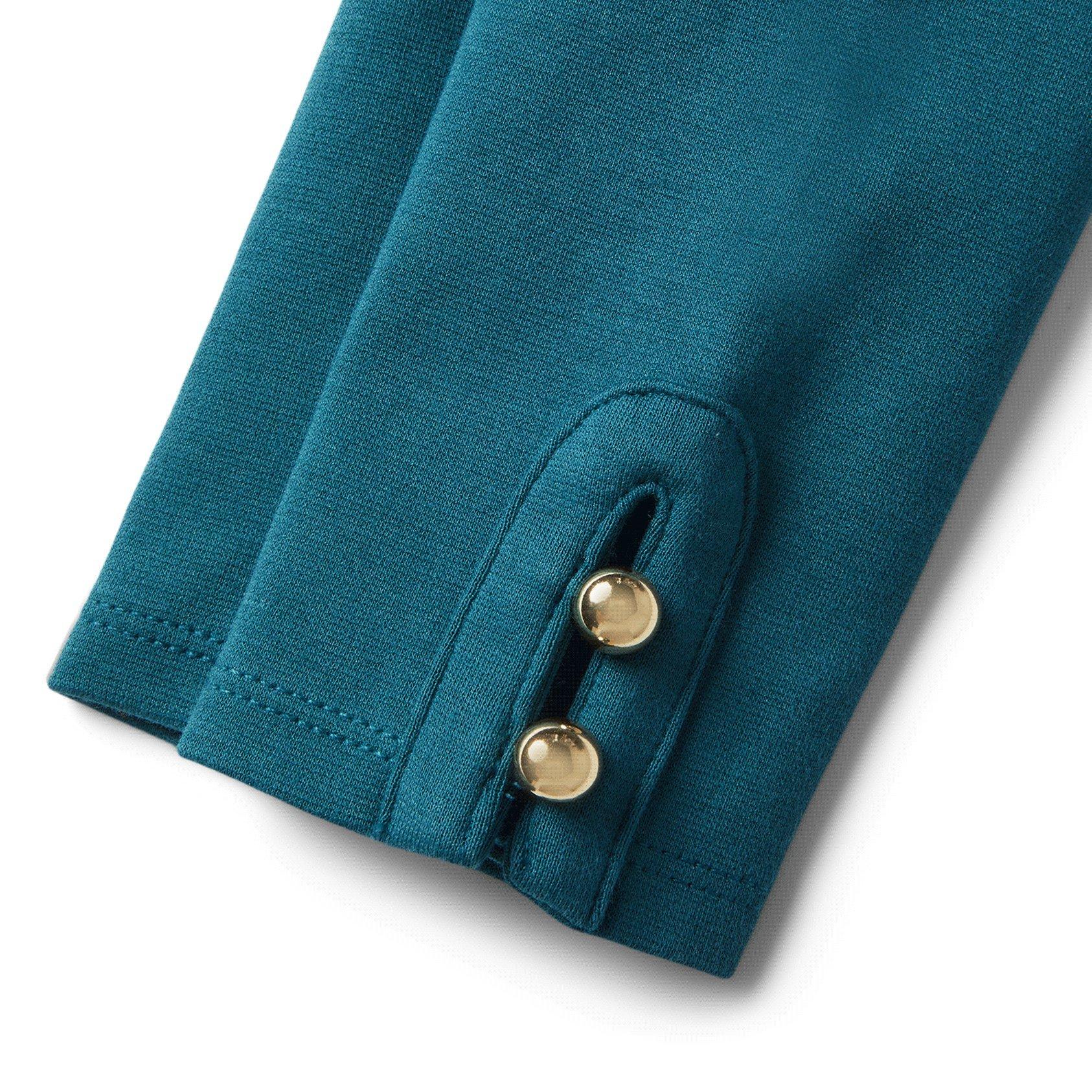 Button-Cuff Ponte Pant image number 1