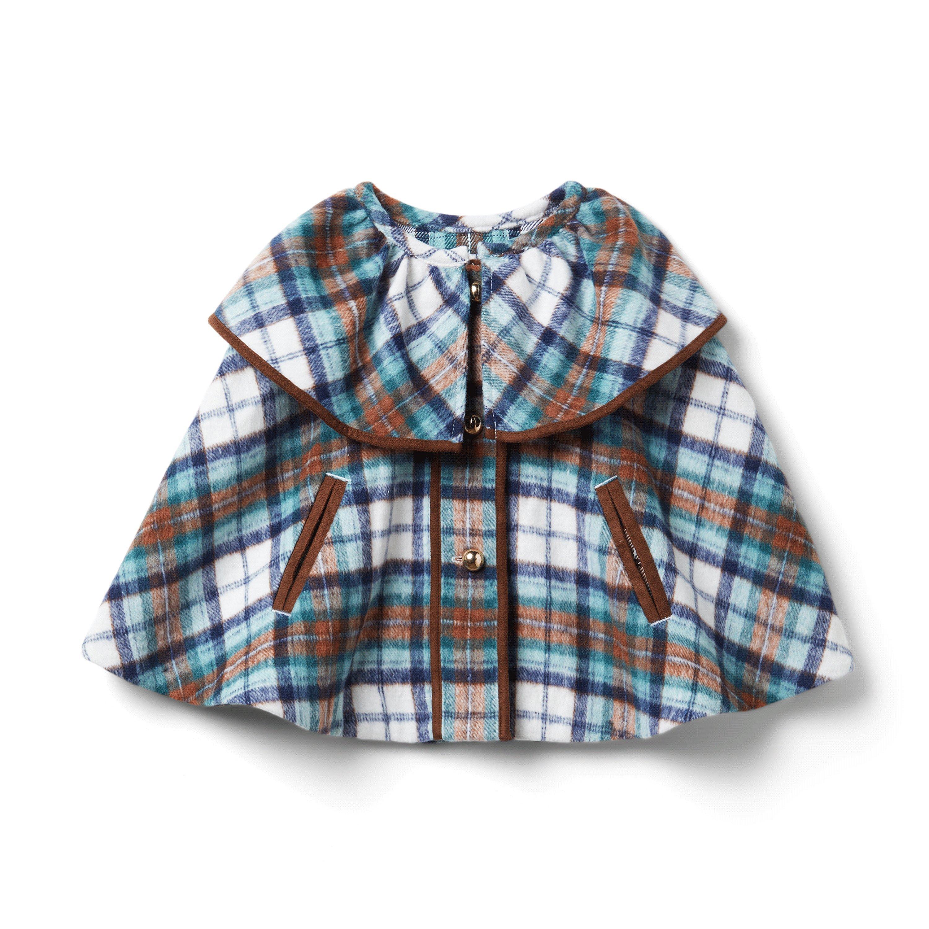 Plaid Ruffle Cape image number 0