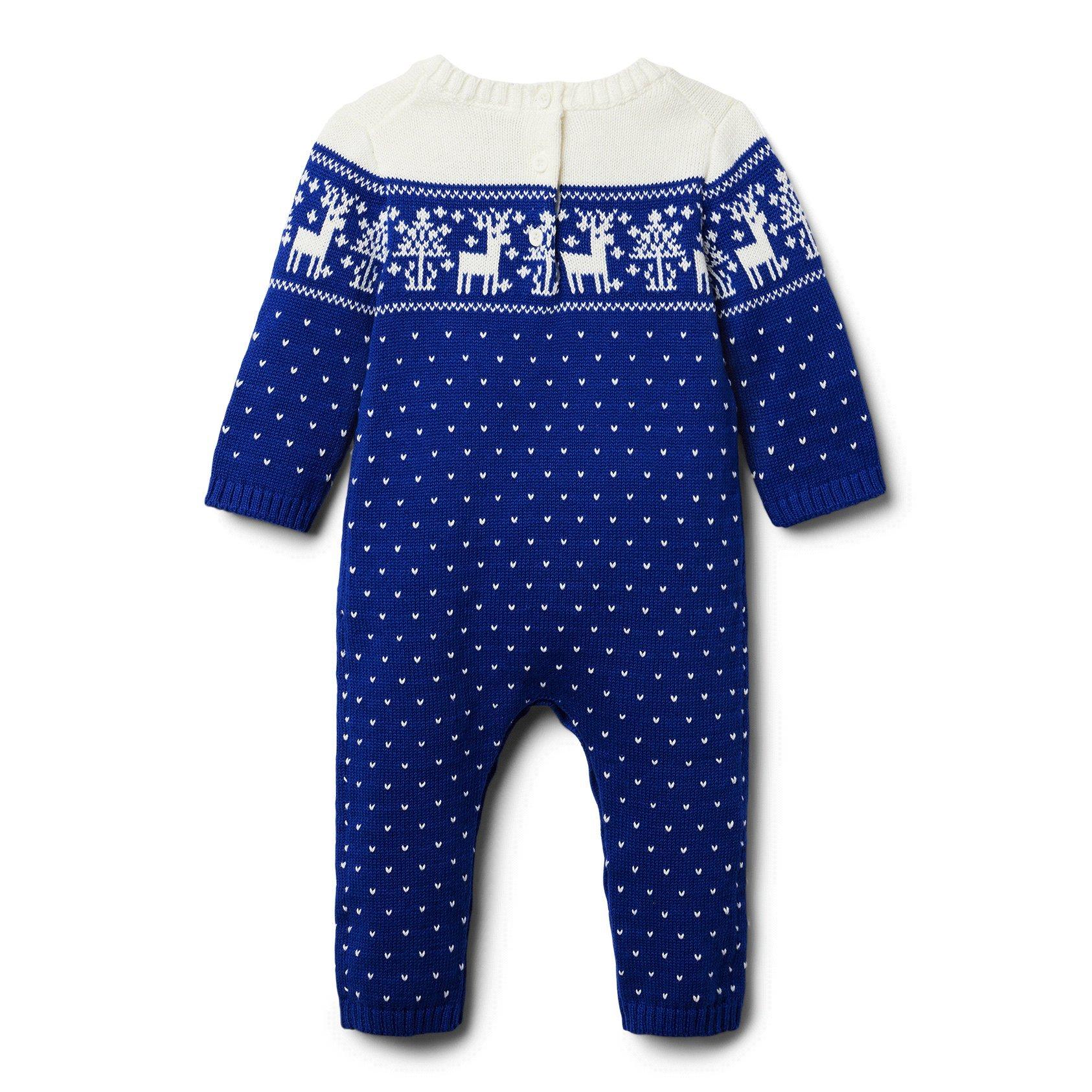 Baby Deer Fair Isle Sweater 1-Piece image number 1