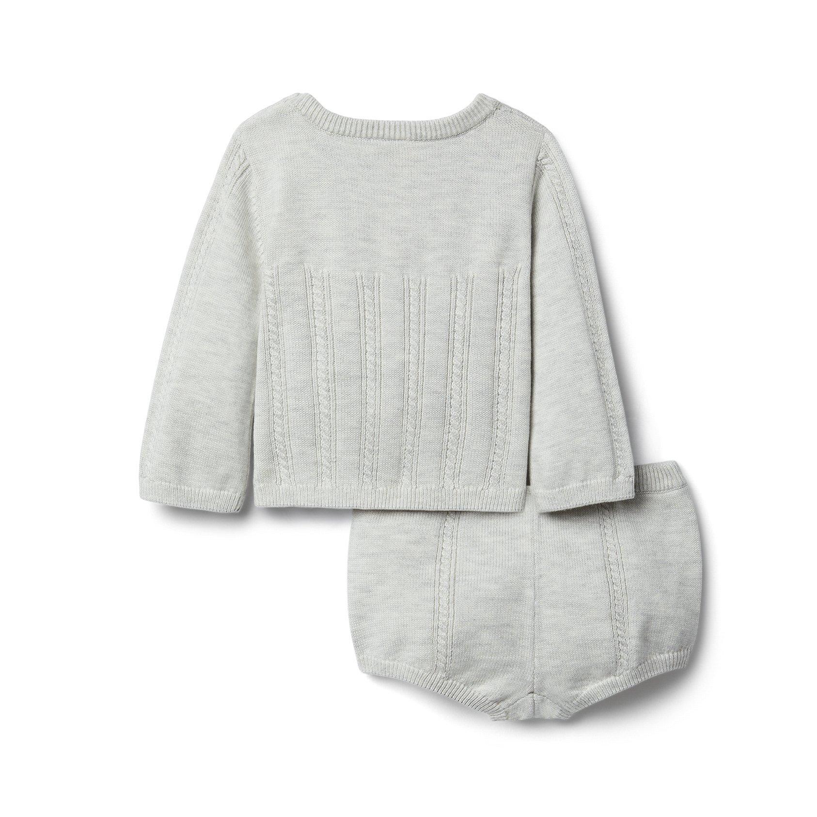 Baby Embroidered Sweater Matching Set image number 1