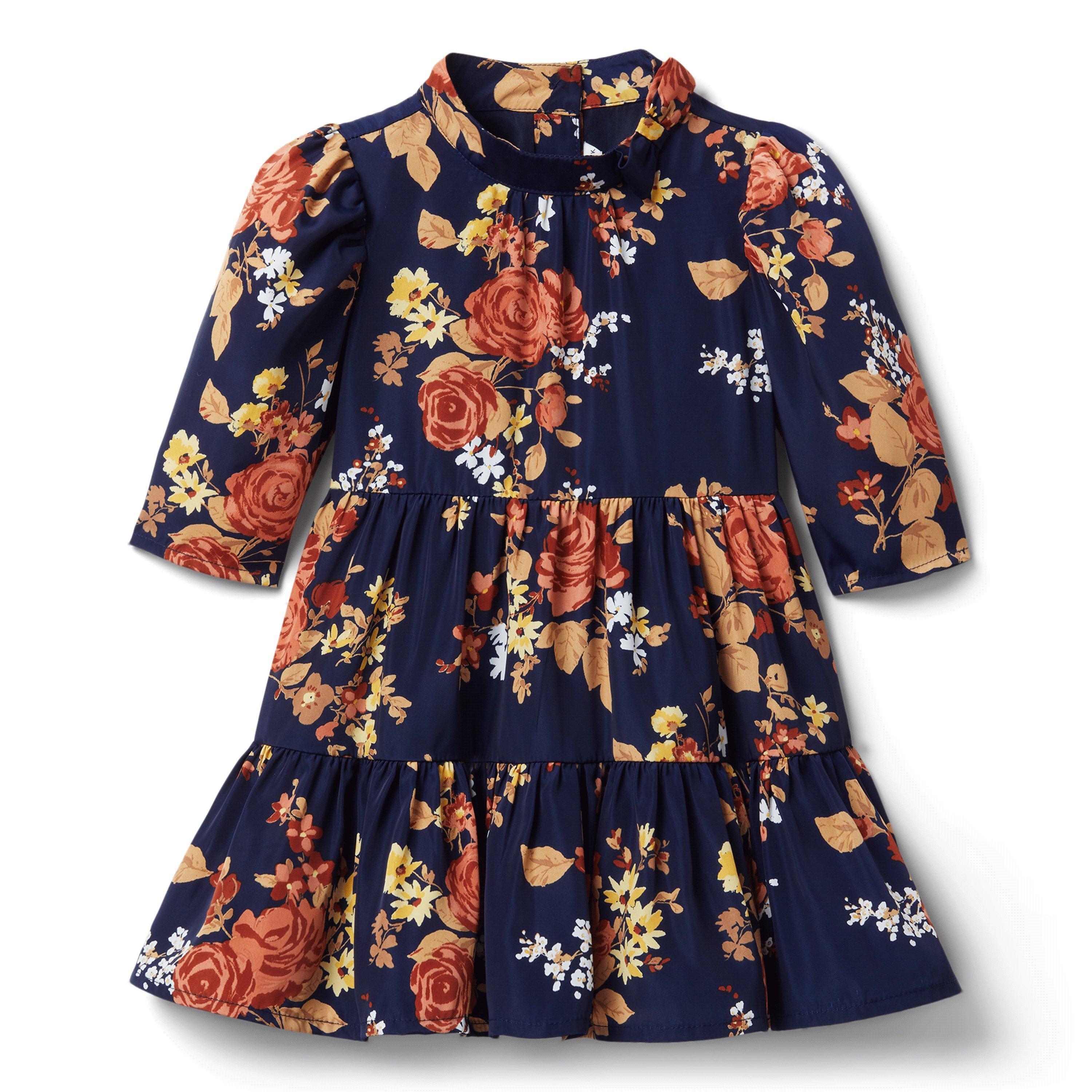 Floral Ruffle Hem Dress image number 0