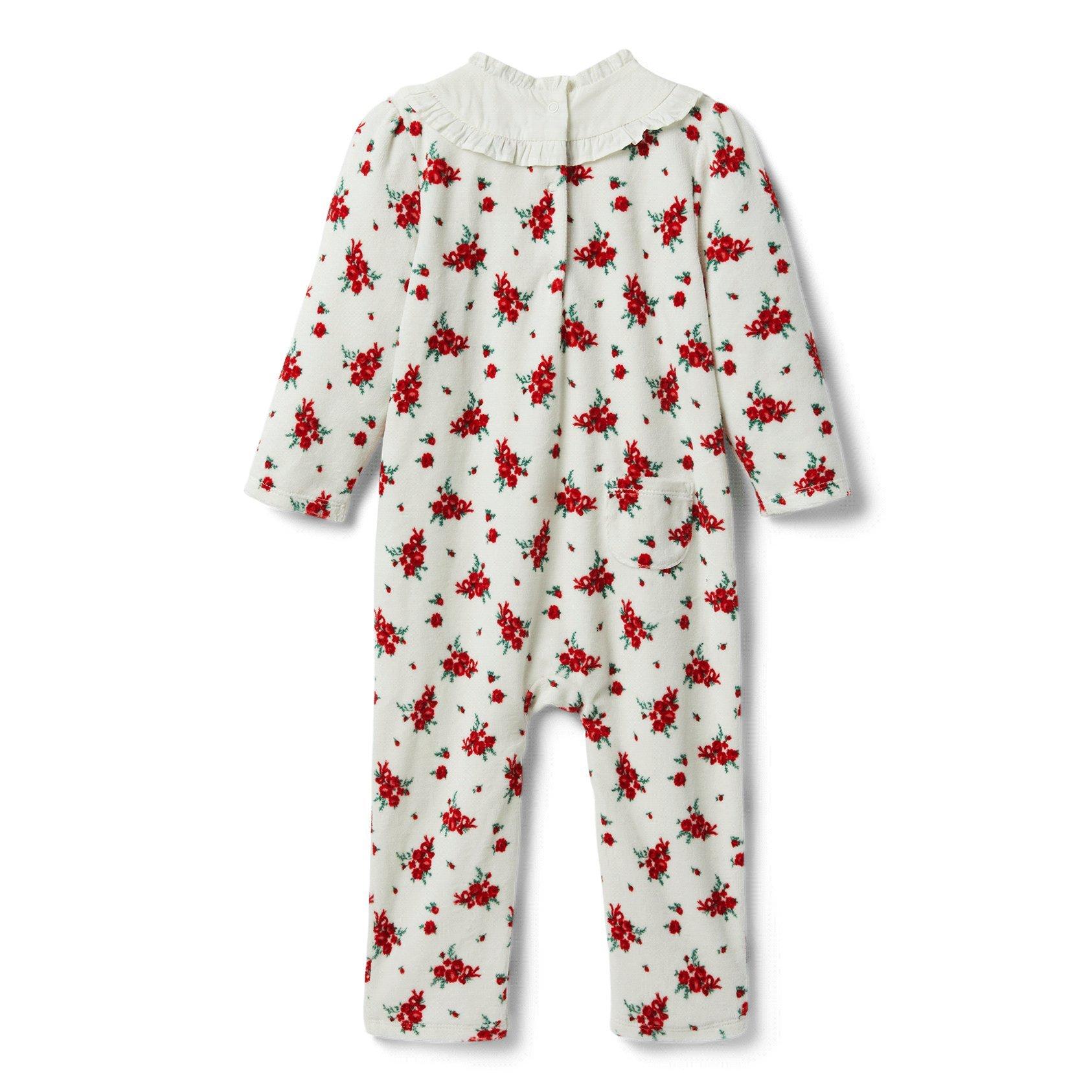 Baby Floral Velour 1-Piece image number 2
