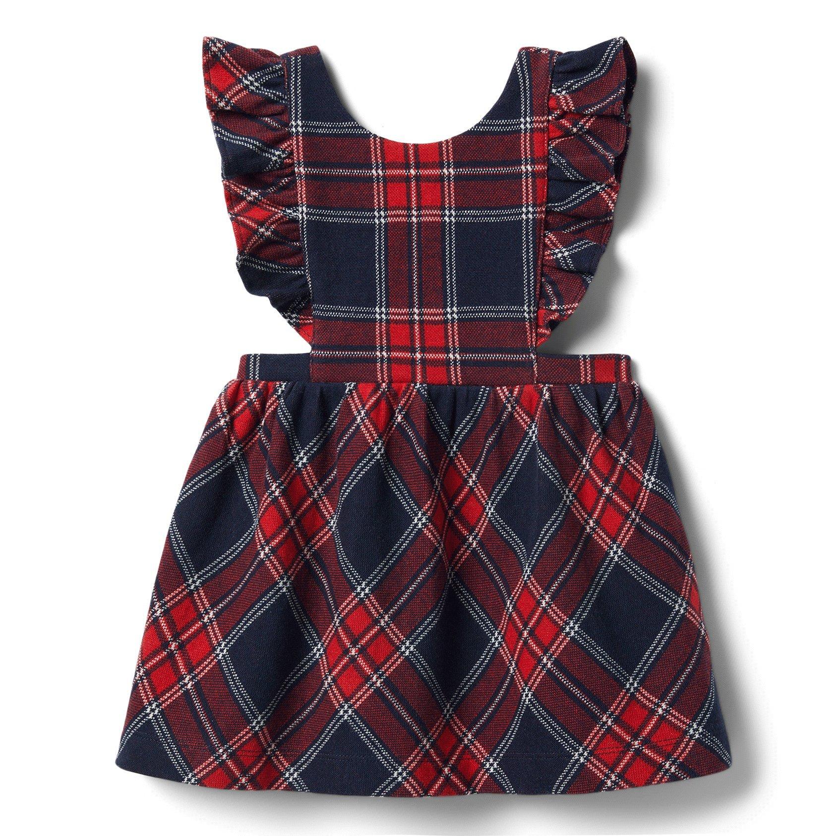 Baby Plaid Ruffle Jumper Dress