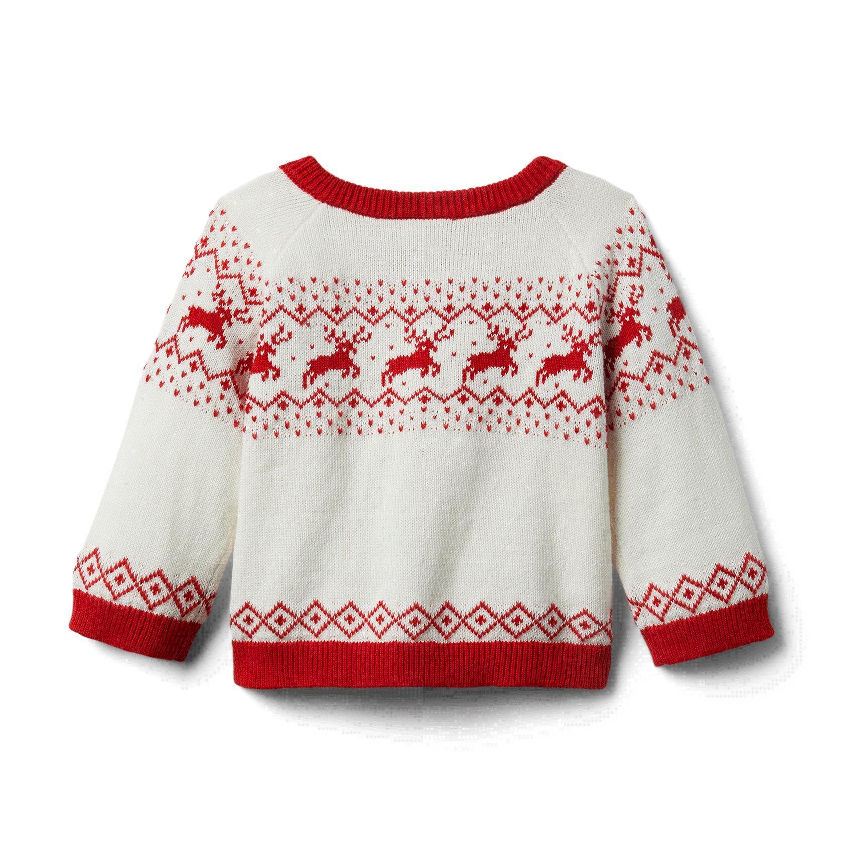Baby Reindeer Fair Isle Cardigan image number 3
