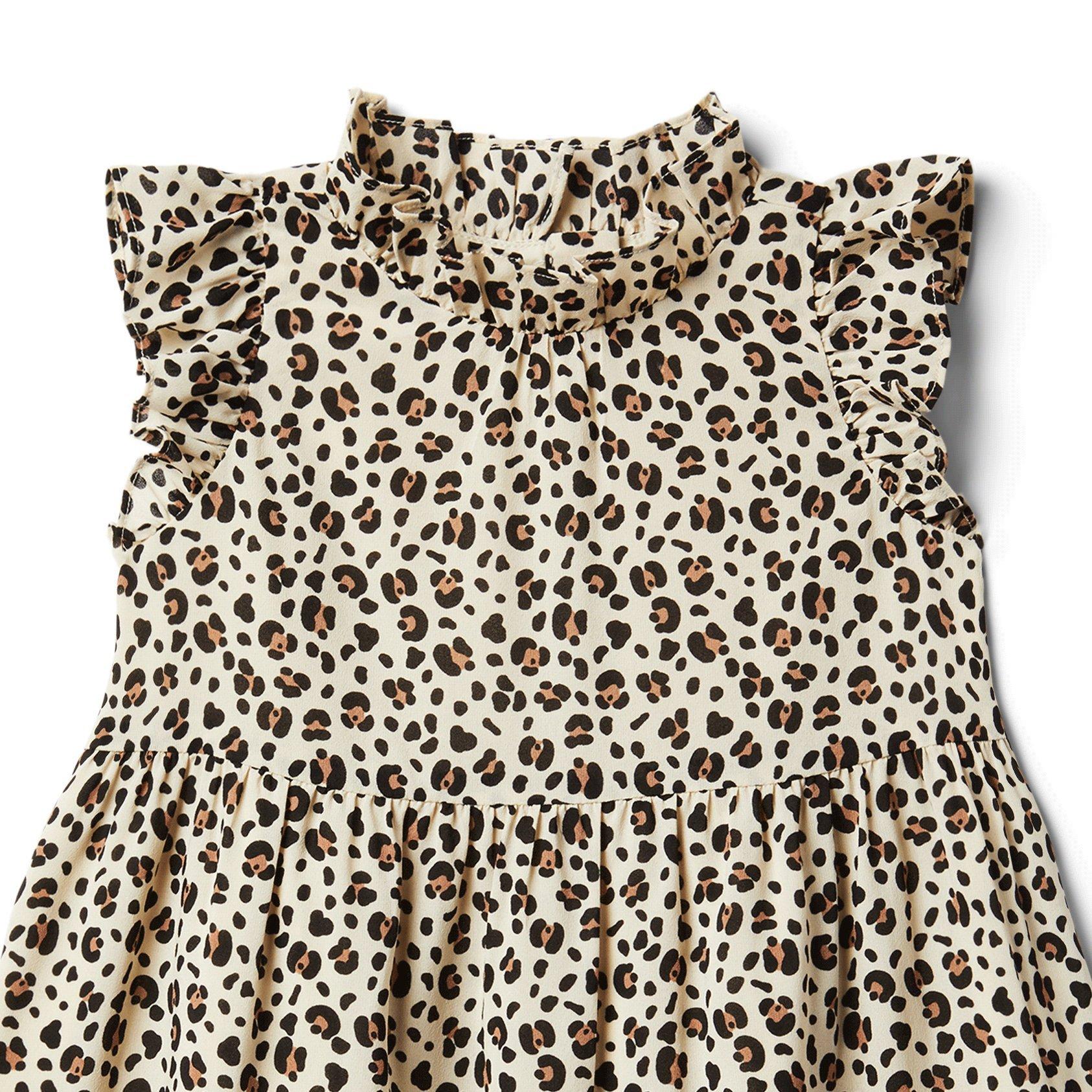Leopard Ruffle Dress image number 1
