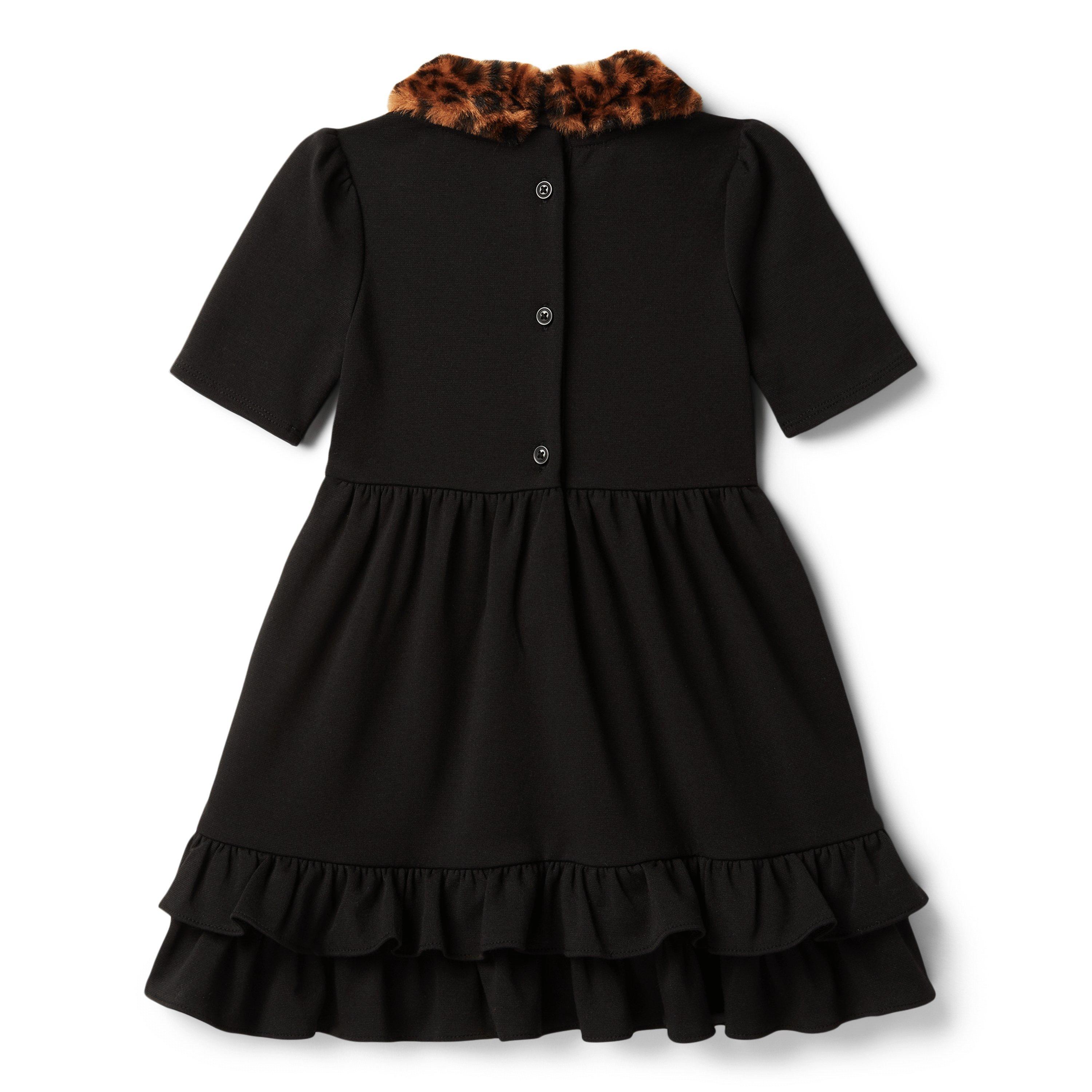 Faux Fur Collared Dress image number 4