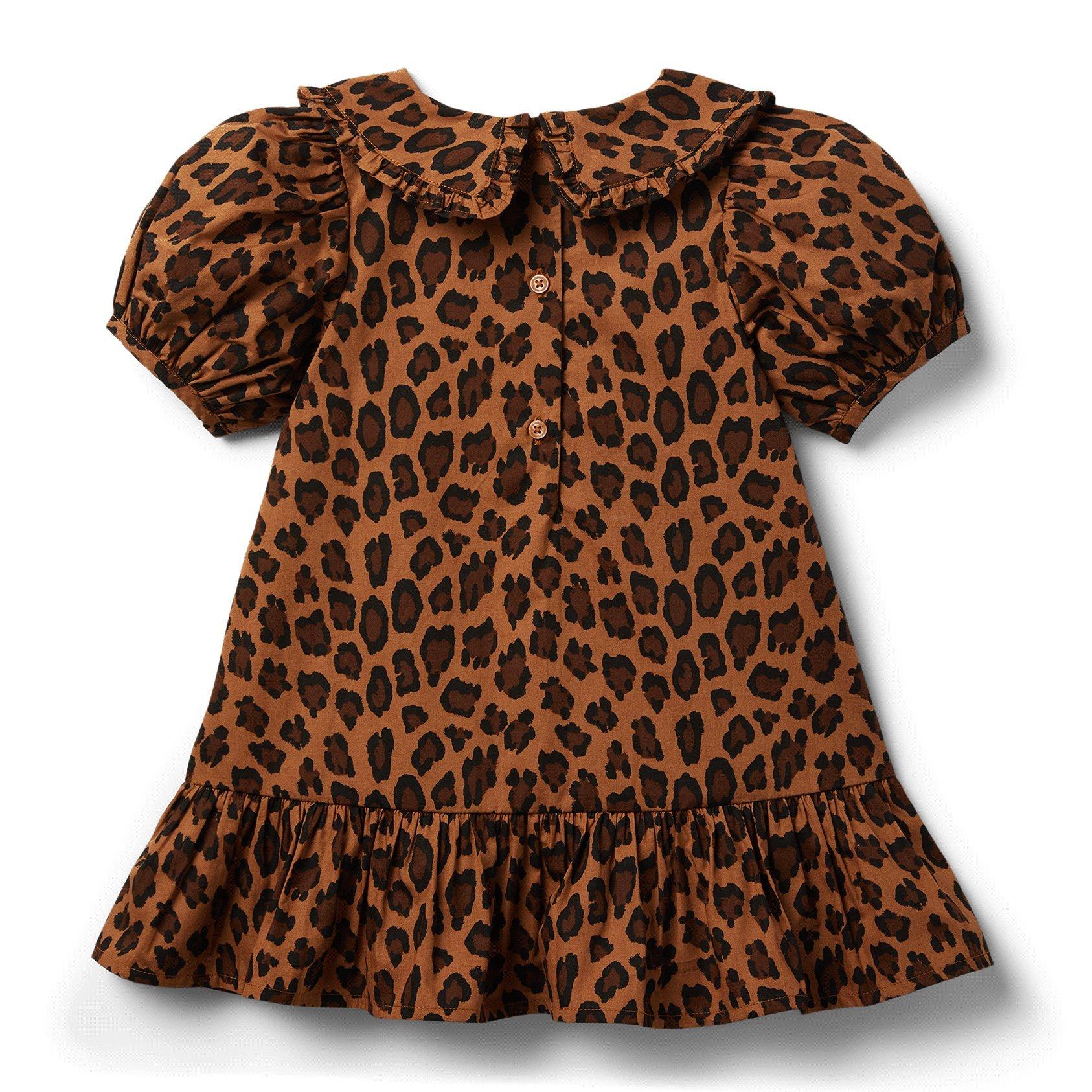Leopard Puff Sleeve Dress  image number 3