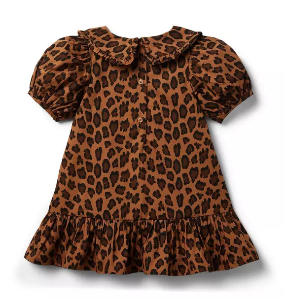 Leopard Puff Sleeve Dress  image number 3