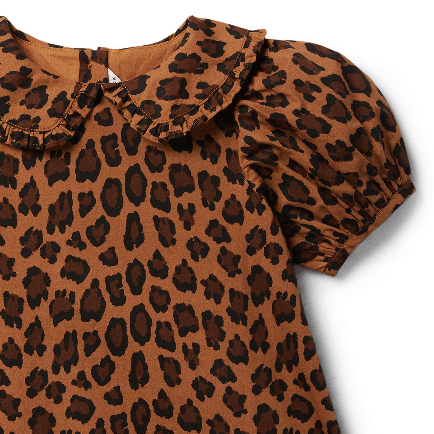 Leopard Puff Sleeve Dress  image number 2