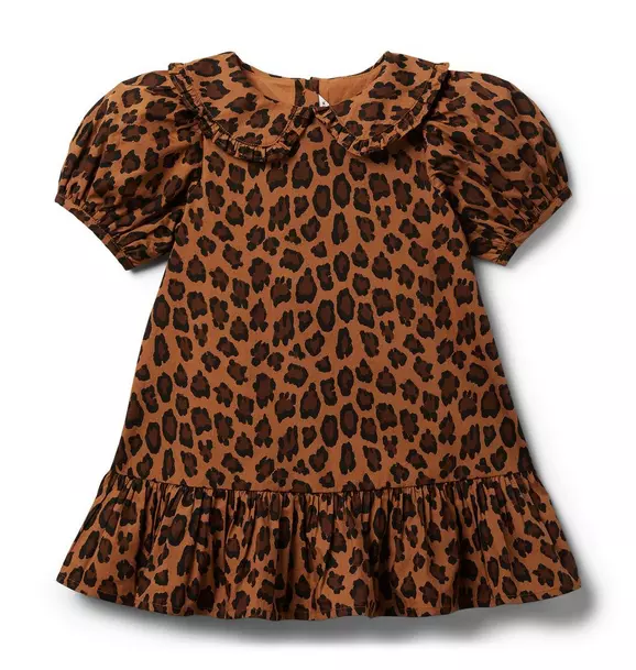 Leopard Puff Sleeve Dress 