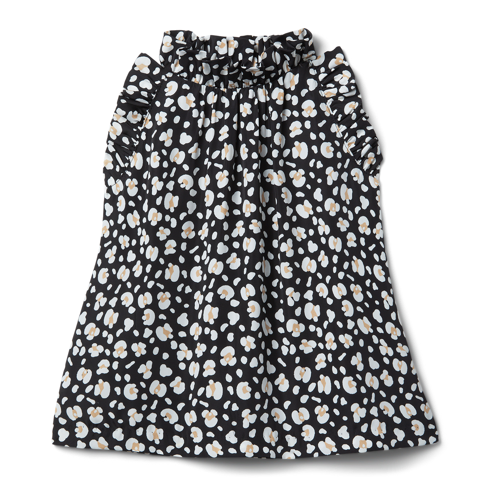 Leopard Ruffle Trim Top image number 0