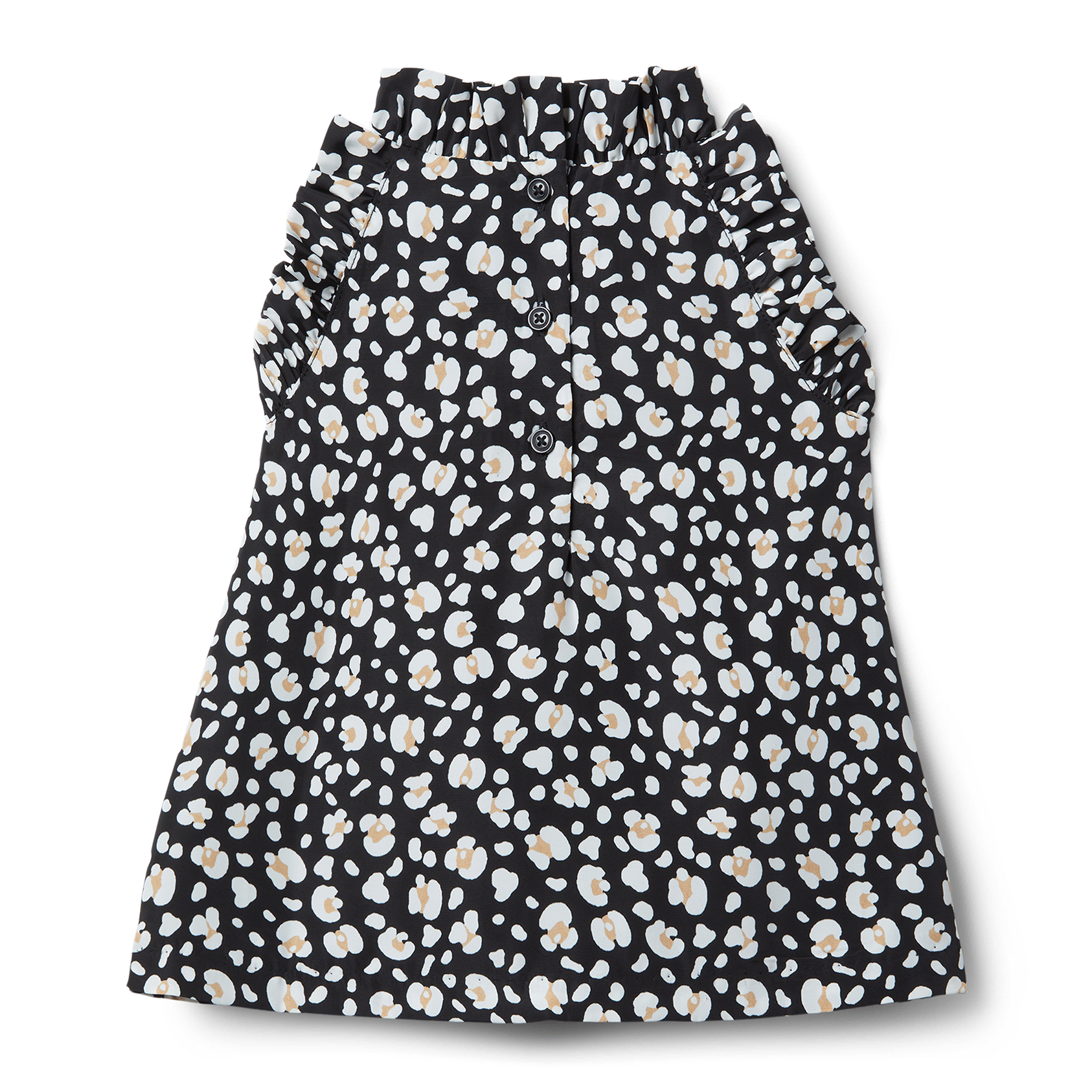 Leopard Ruffle Trim Top image number 2