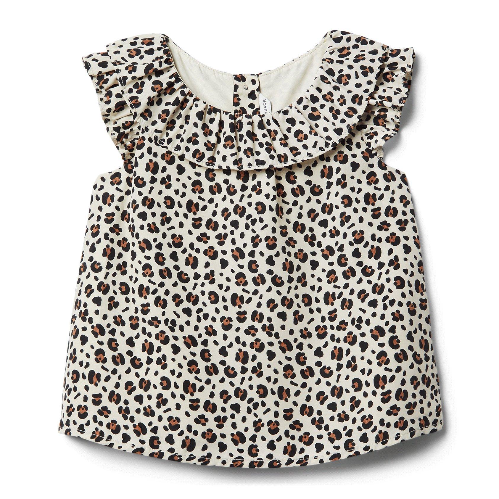 Leopard Ruffle Top  image number 0