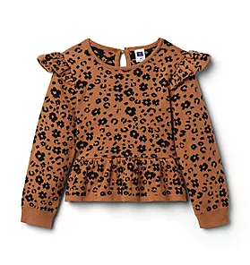 Leopard Peplum Sweater