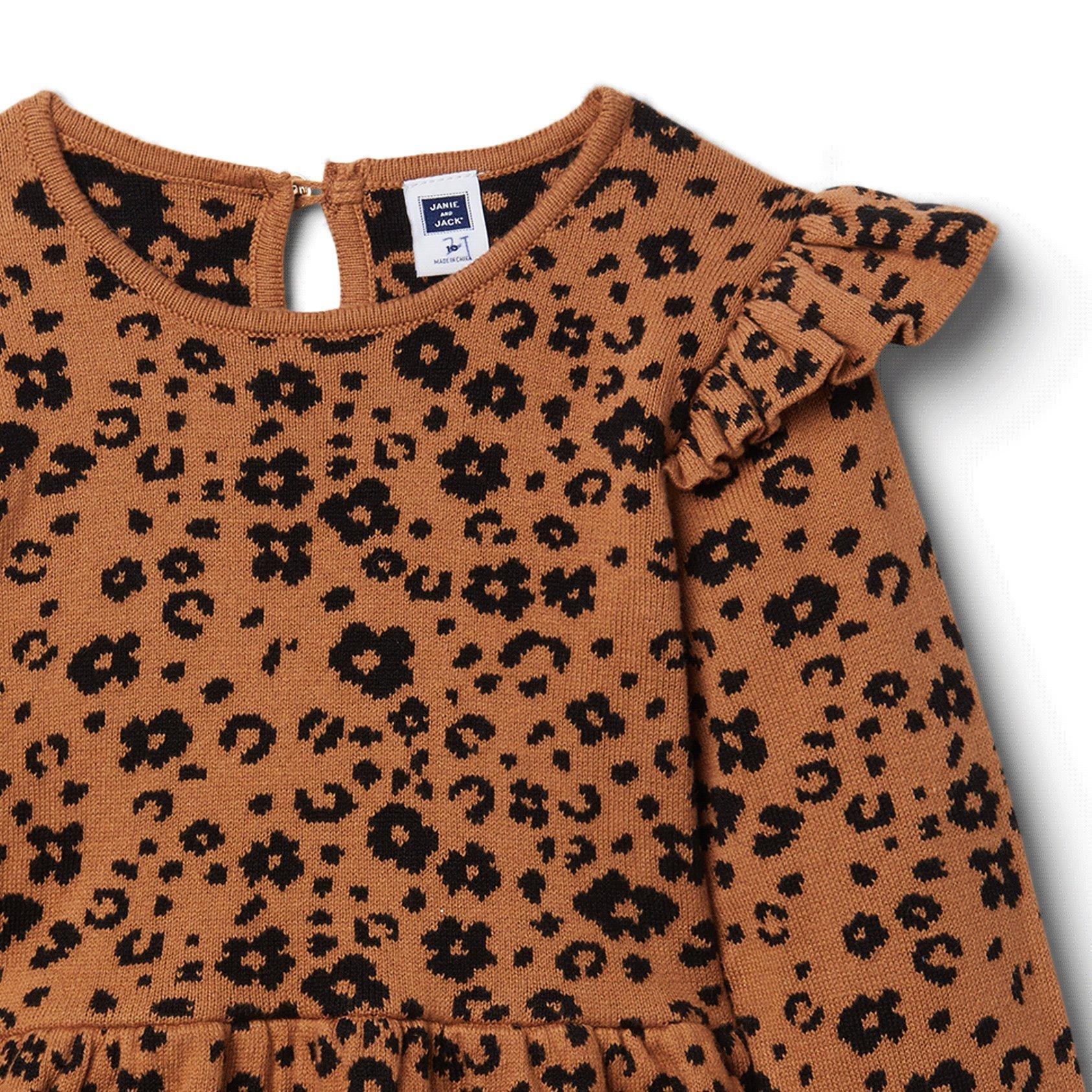 Leopard Peplum Sweater image number 2
