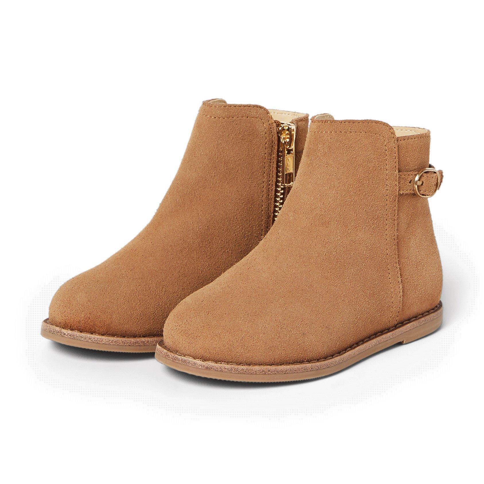 suede side zip bootie