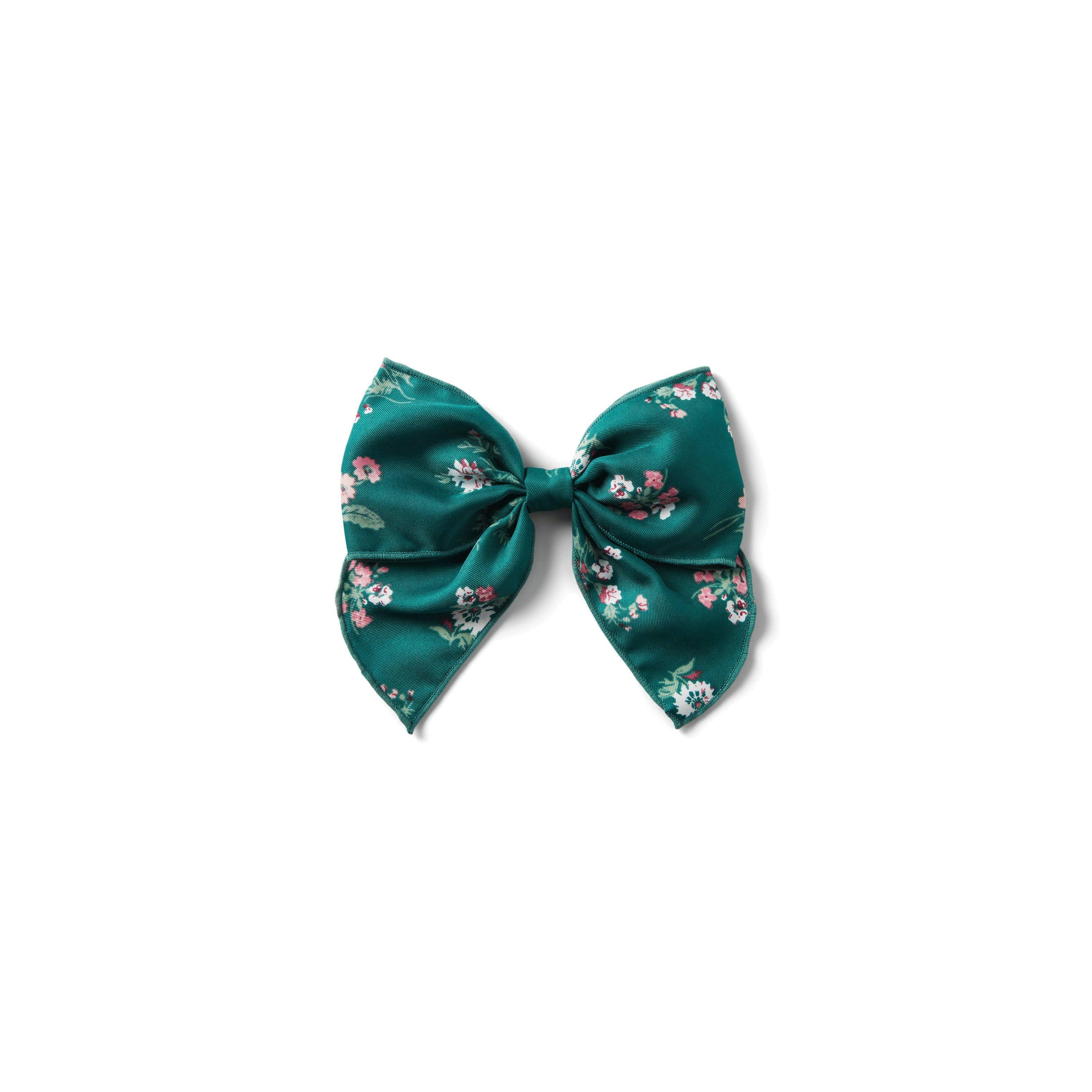 Floral Bow Barrette  image number 0