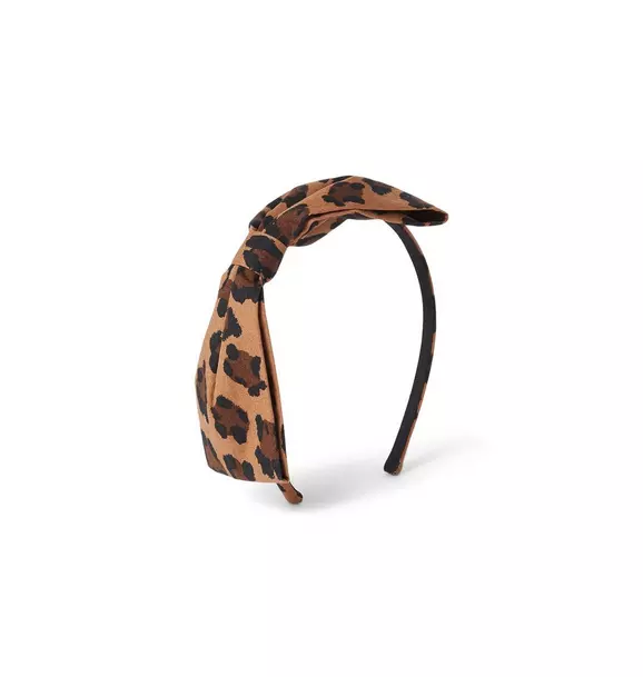Leopard Bow Headband 
